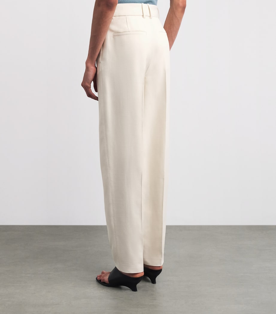 Joseph Womens Tailored Rayen Trousers Marble Image 5
