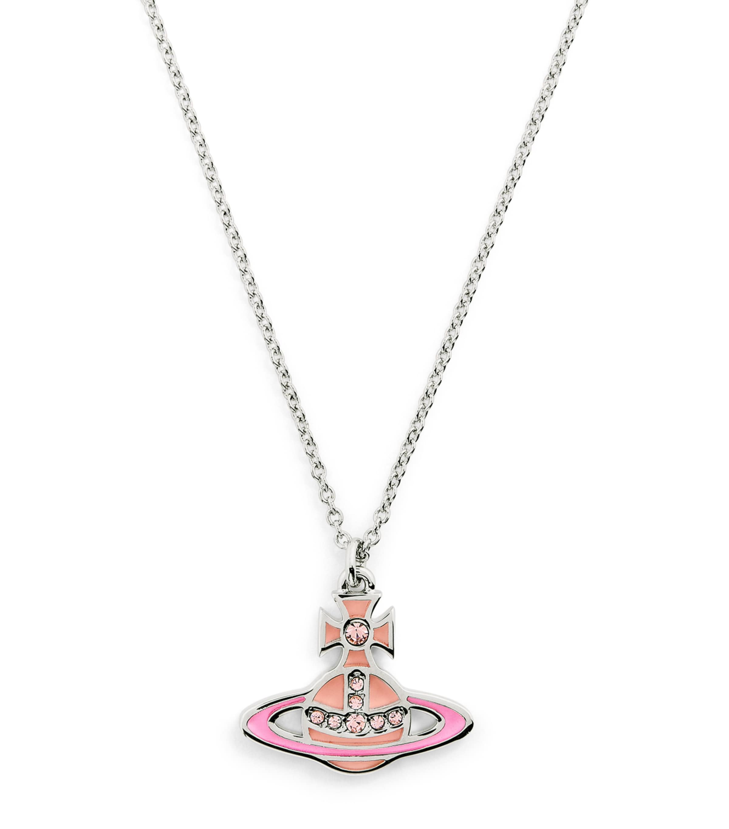 Vivienne Westwood Concetta Bas Relief Necklace In Pink
