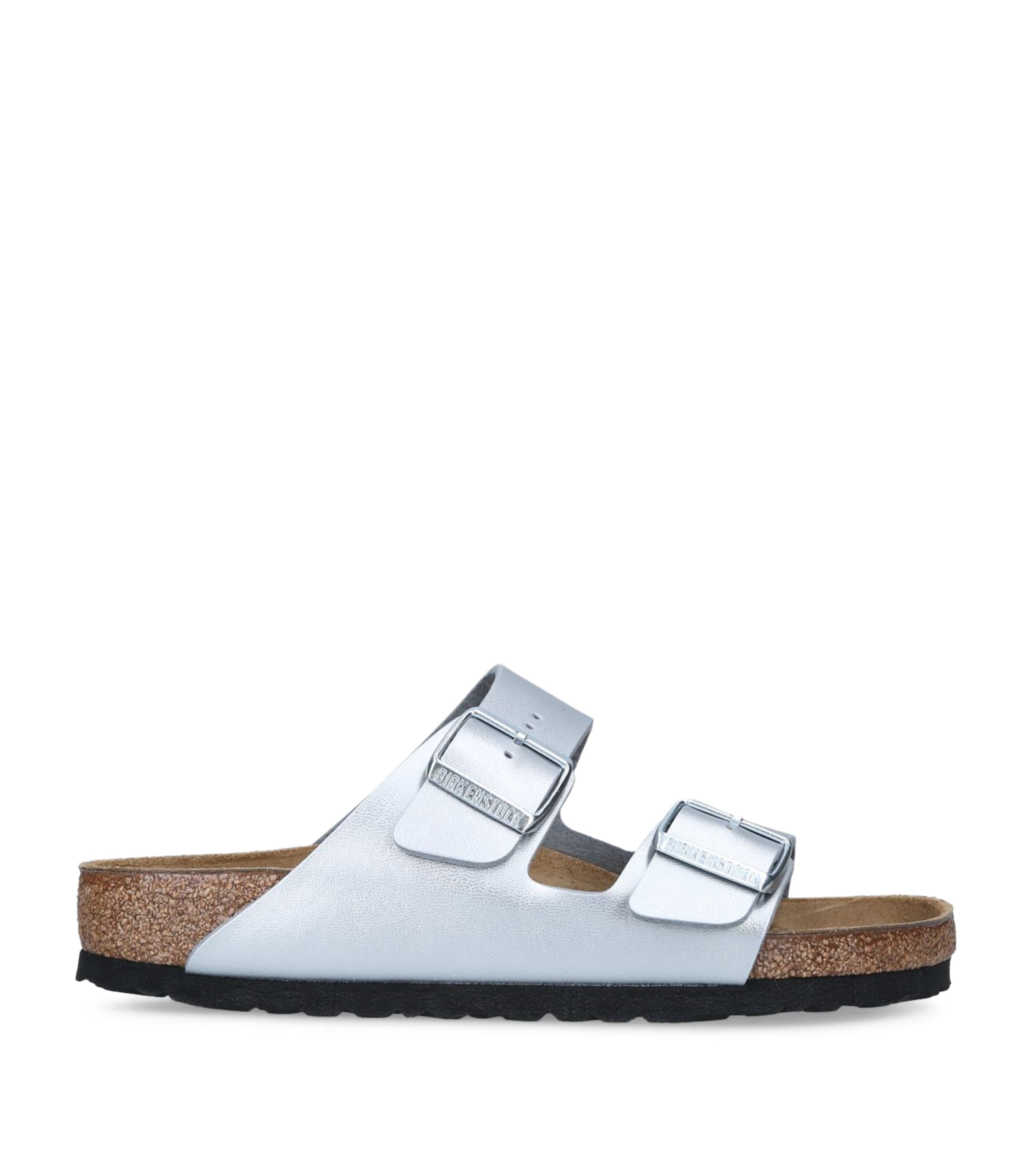 Birkenstock Arizona Birko-Flor Sandals Silver Image 3