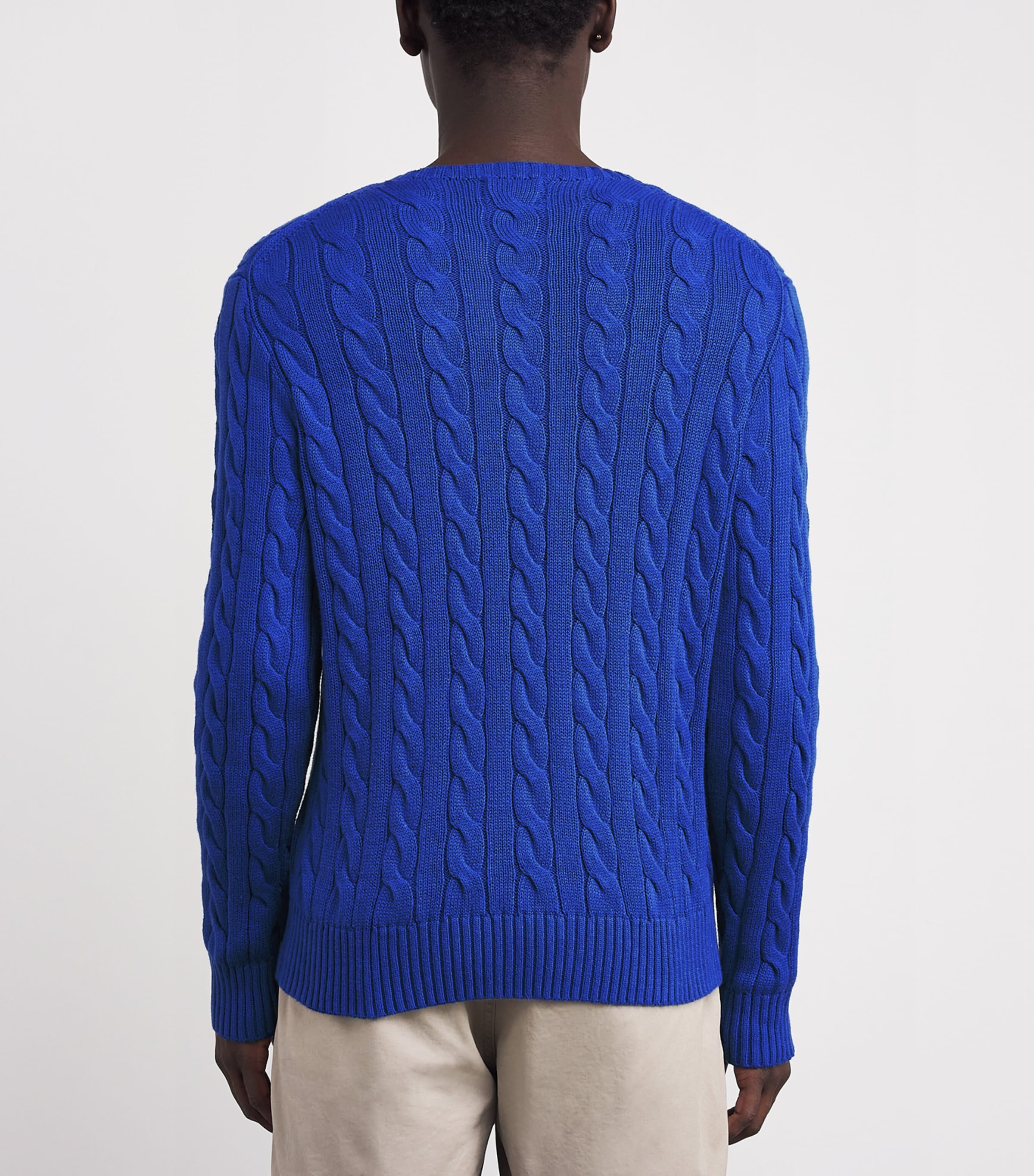 Cotton Cable-Knit Sweater PACIFIC ROYAL Image 4