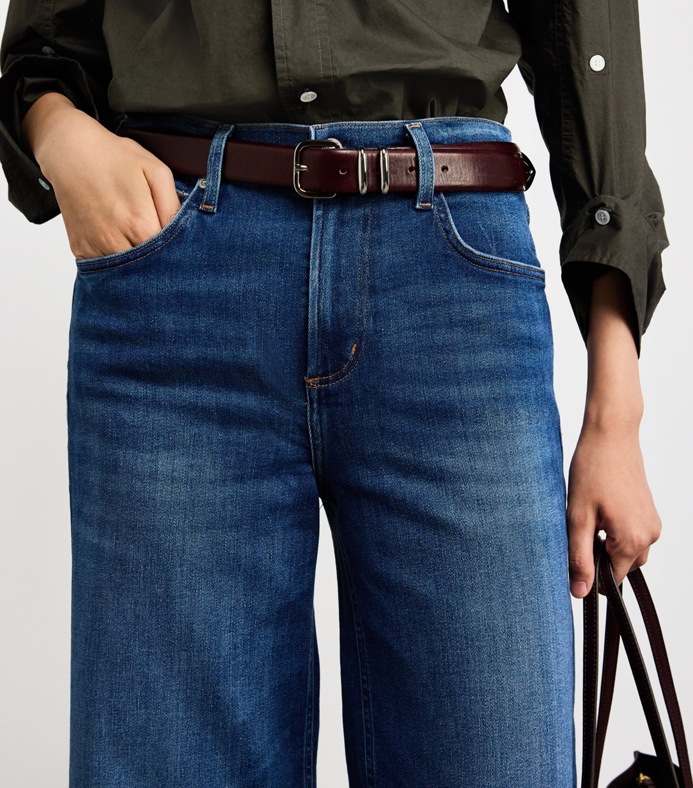 Cotton Kayla Shirt DARK OLIVE Image 7