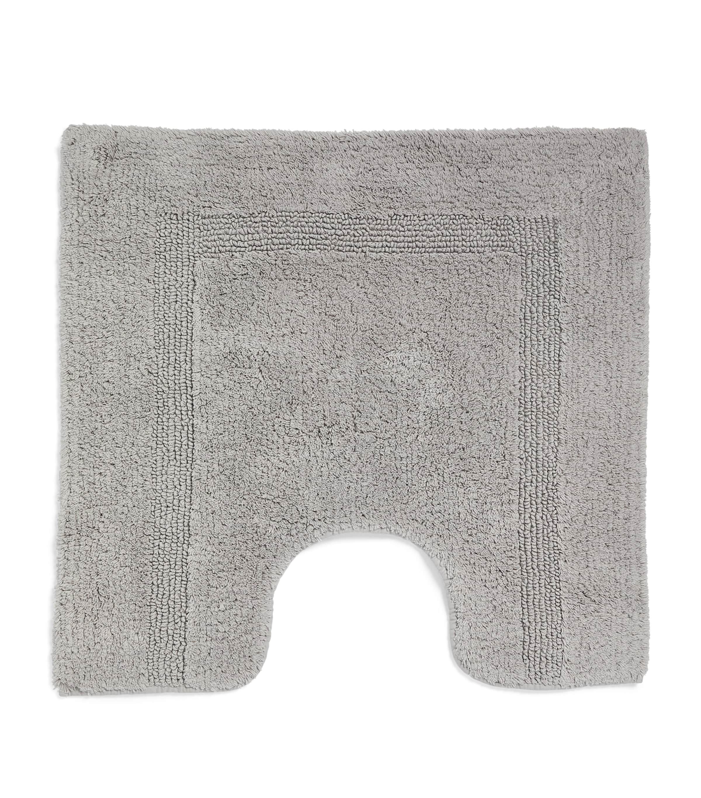 Abyss & Habidecor Cotton Reversible Pedestal Bath Mat In Grey