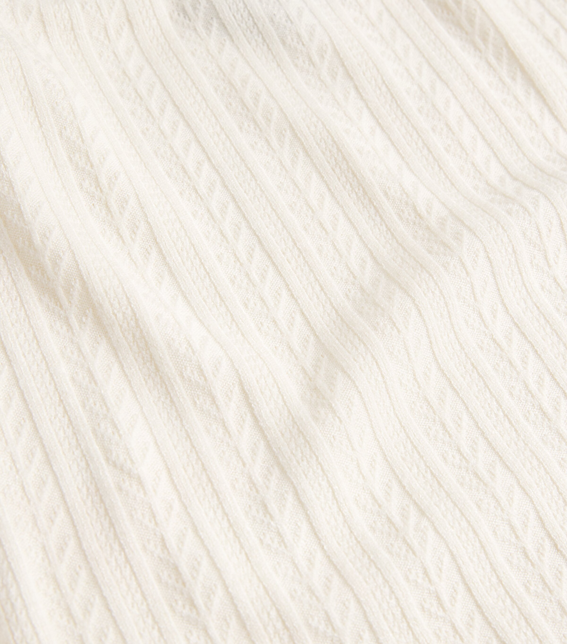 Pointelle-Knit Cami W0007 ECRU Image 5