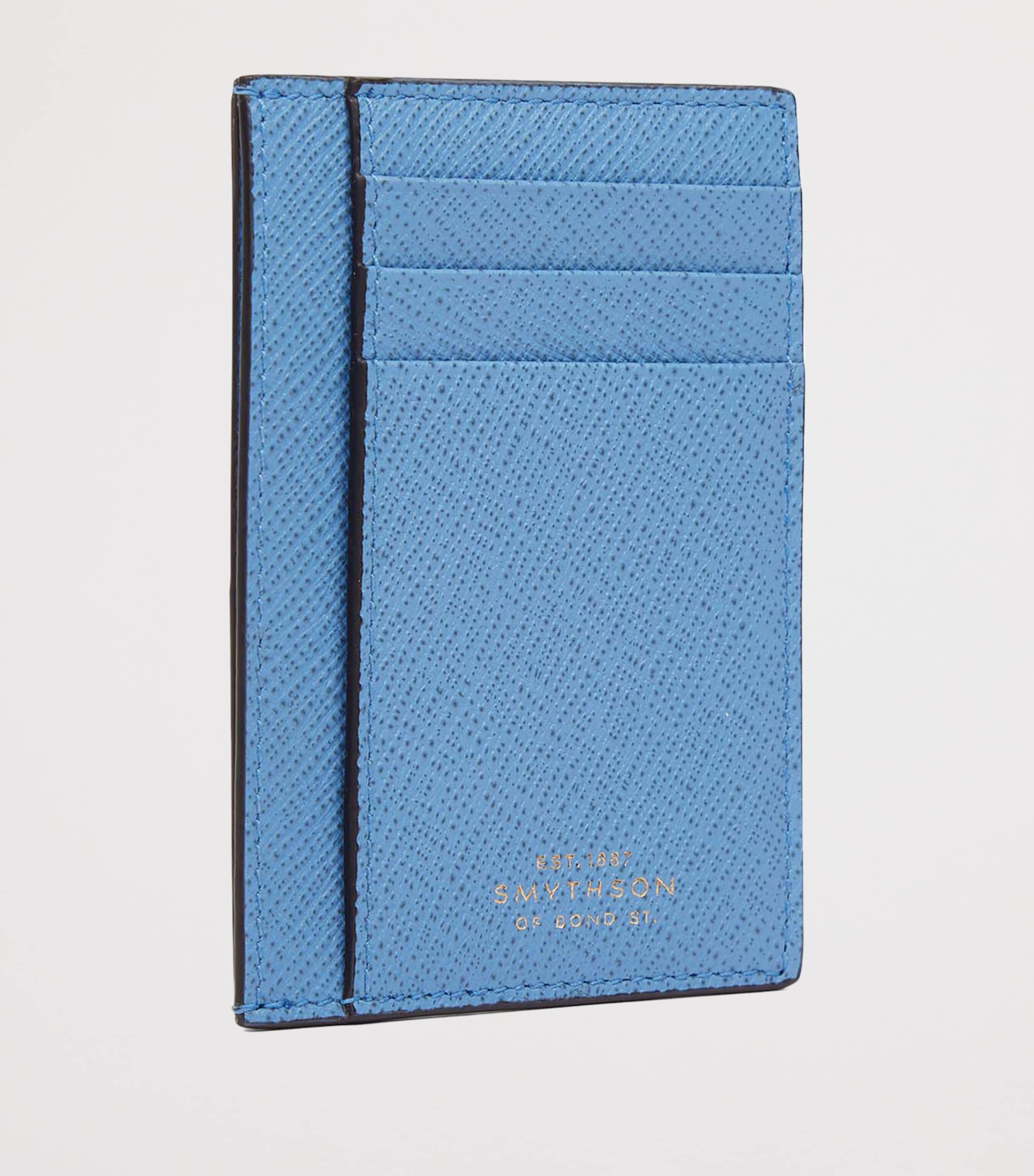 Panama Leather Compact Card Holder NILE BLUE Image 2