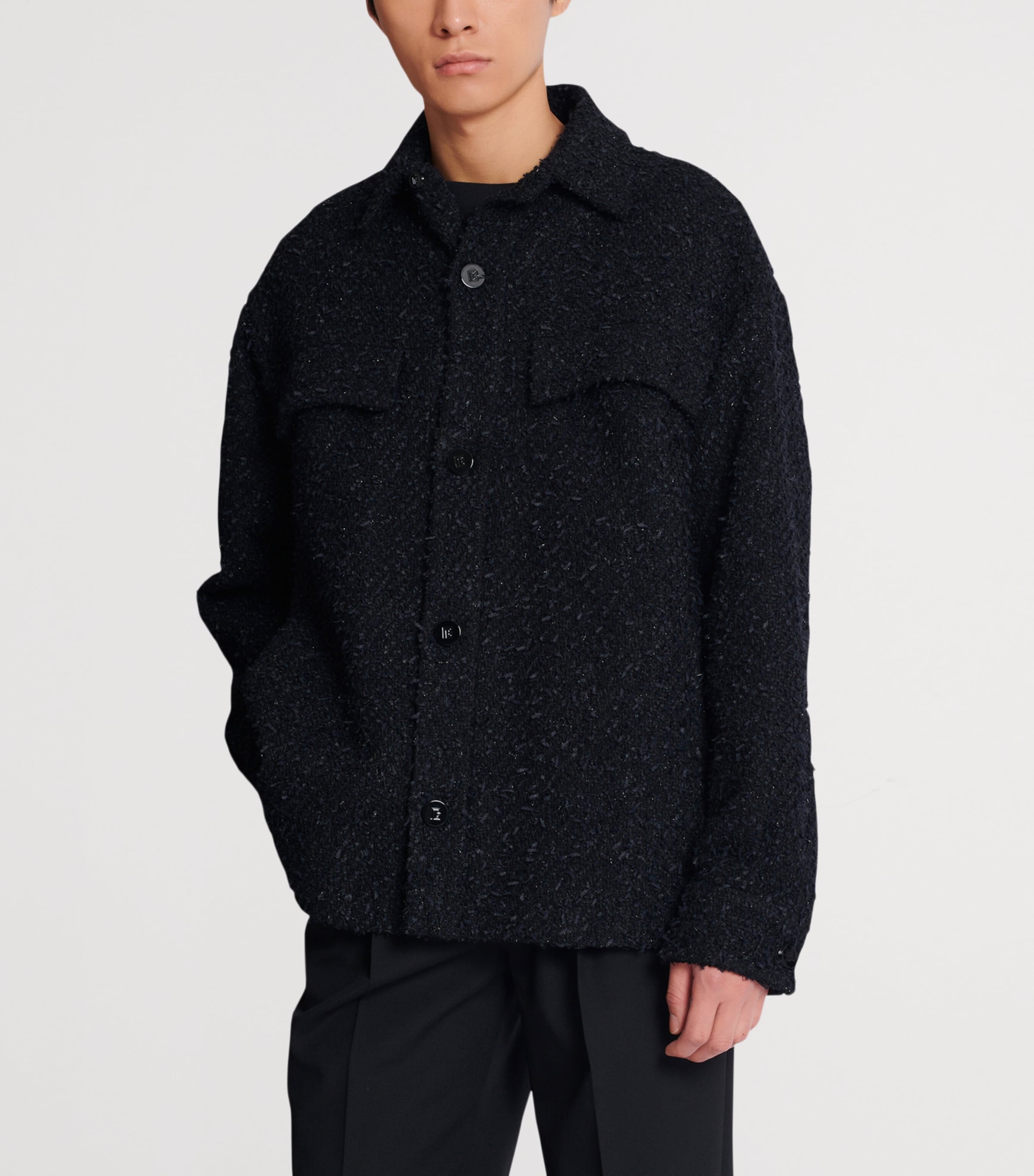 Tweed Overshirt 0PA NOIR Image 5