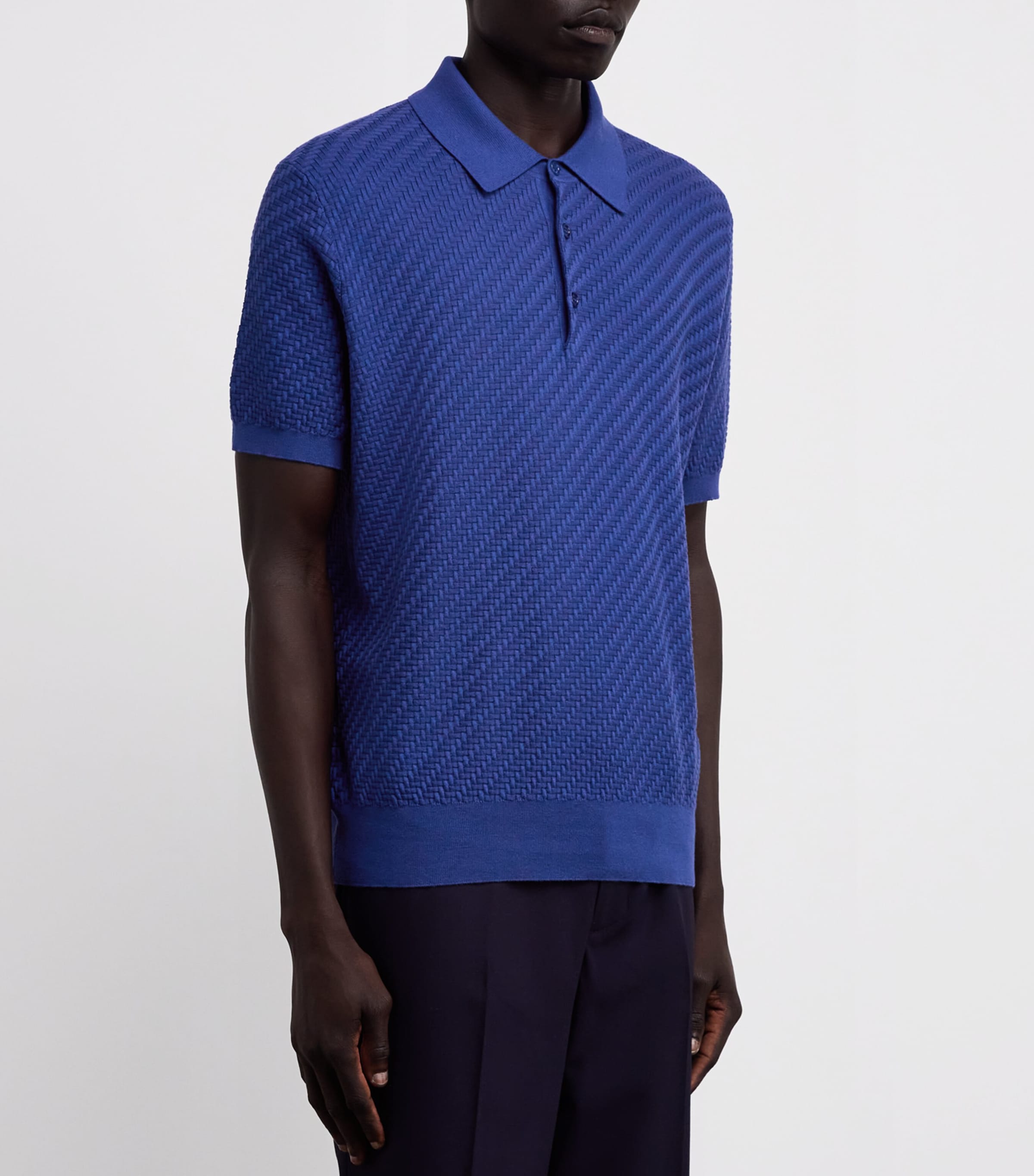 Tシャツ・カットソー Brioni Cashmere And Silk Polo Shirt Brioni Men's Cashmere and Silk Long-Sleeve Polo Shirt