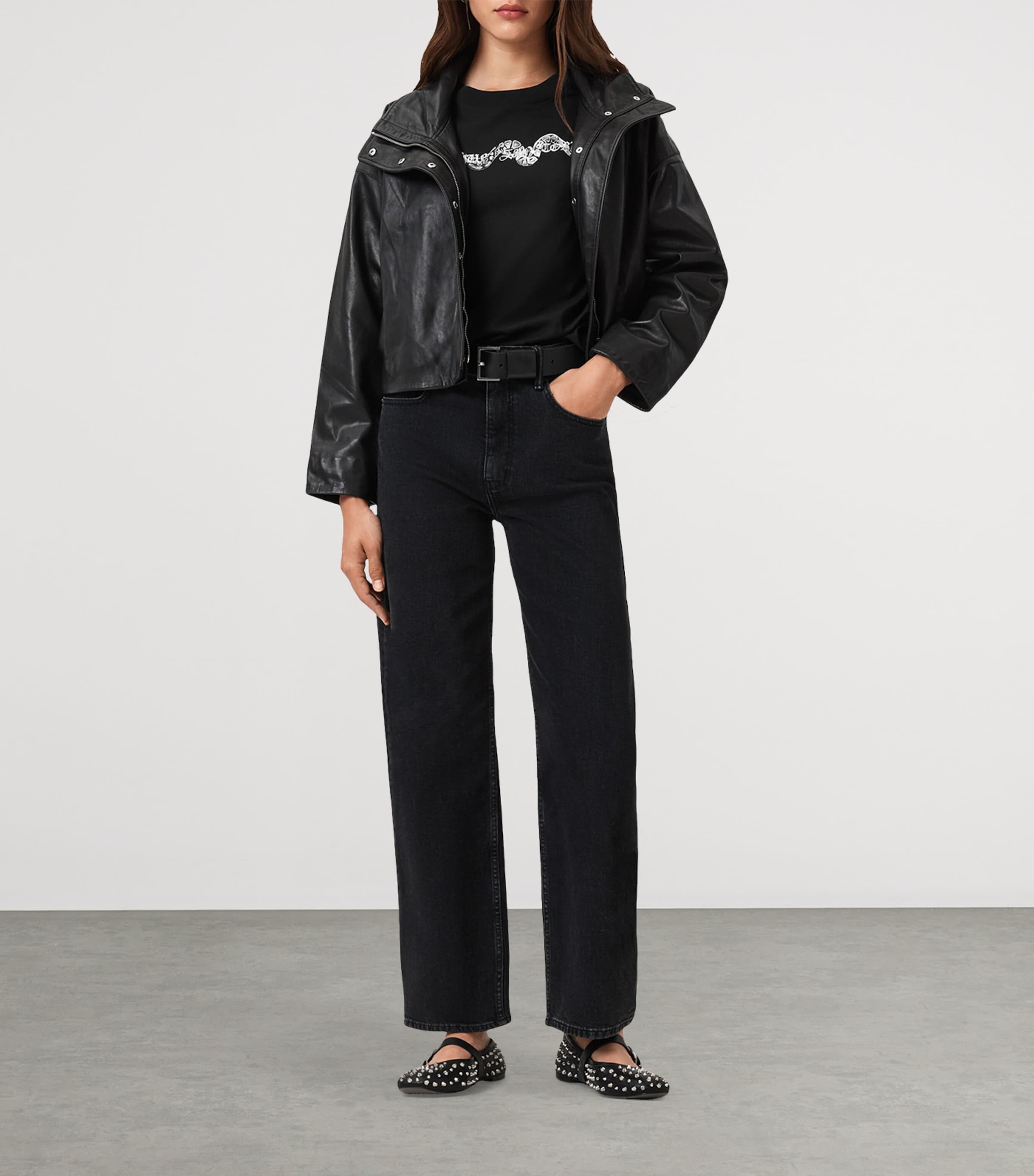 Organic Cotton Lisa T-Shirt BLACK Image 7