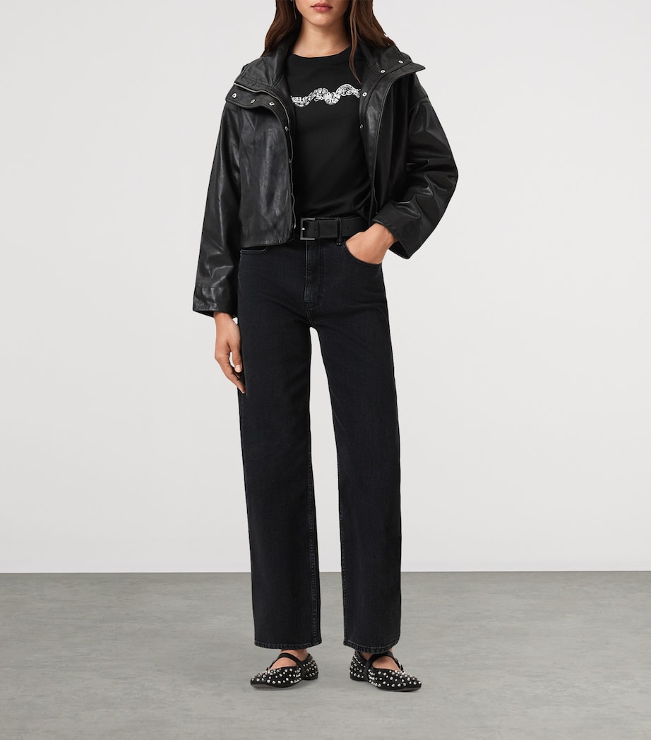 Organic Cotton Lisa T-Shirt BLACK Image 7