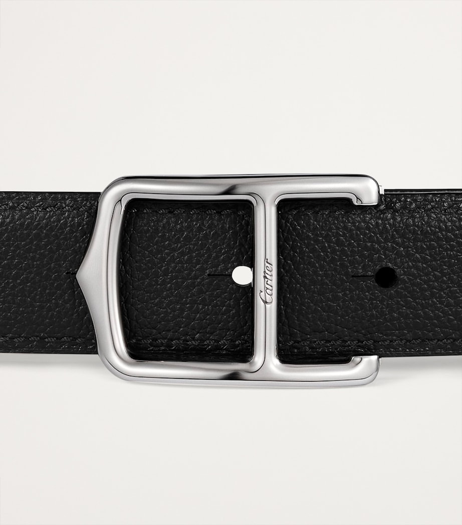Cartier Calfskin Reversible Cartier C Belt Black And Brown Image 7