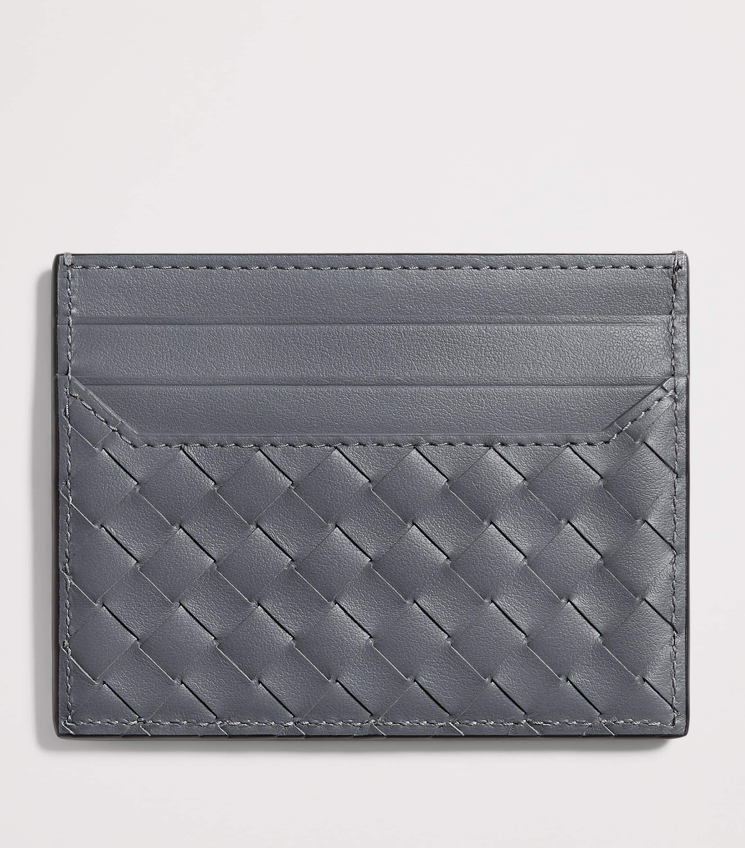 Bottega Veneta Leather Intrecciato Card Holder Image 2