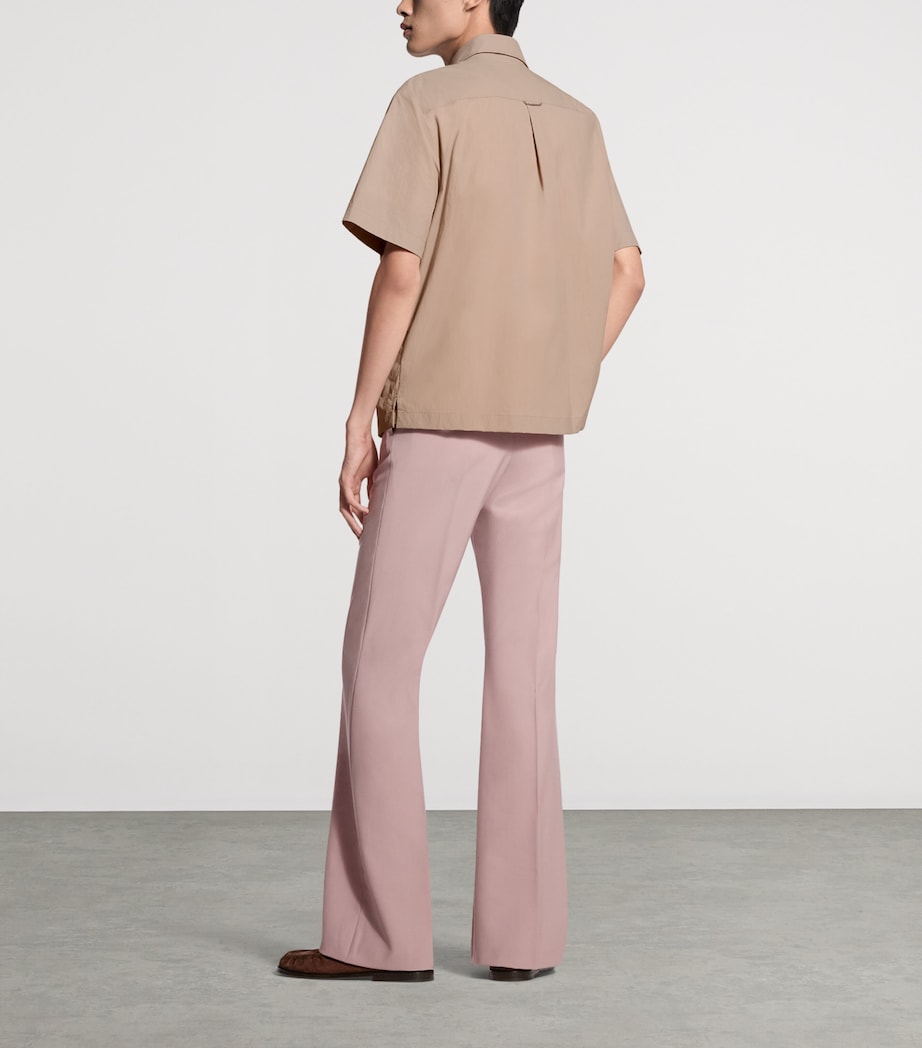 LOUIS VUITTON Mens Glamping Short-Sleeve Shirt Camel Brown Image 6