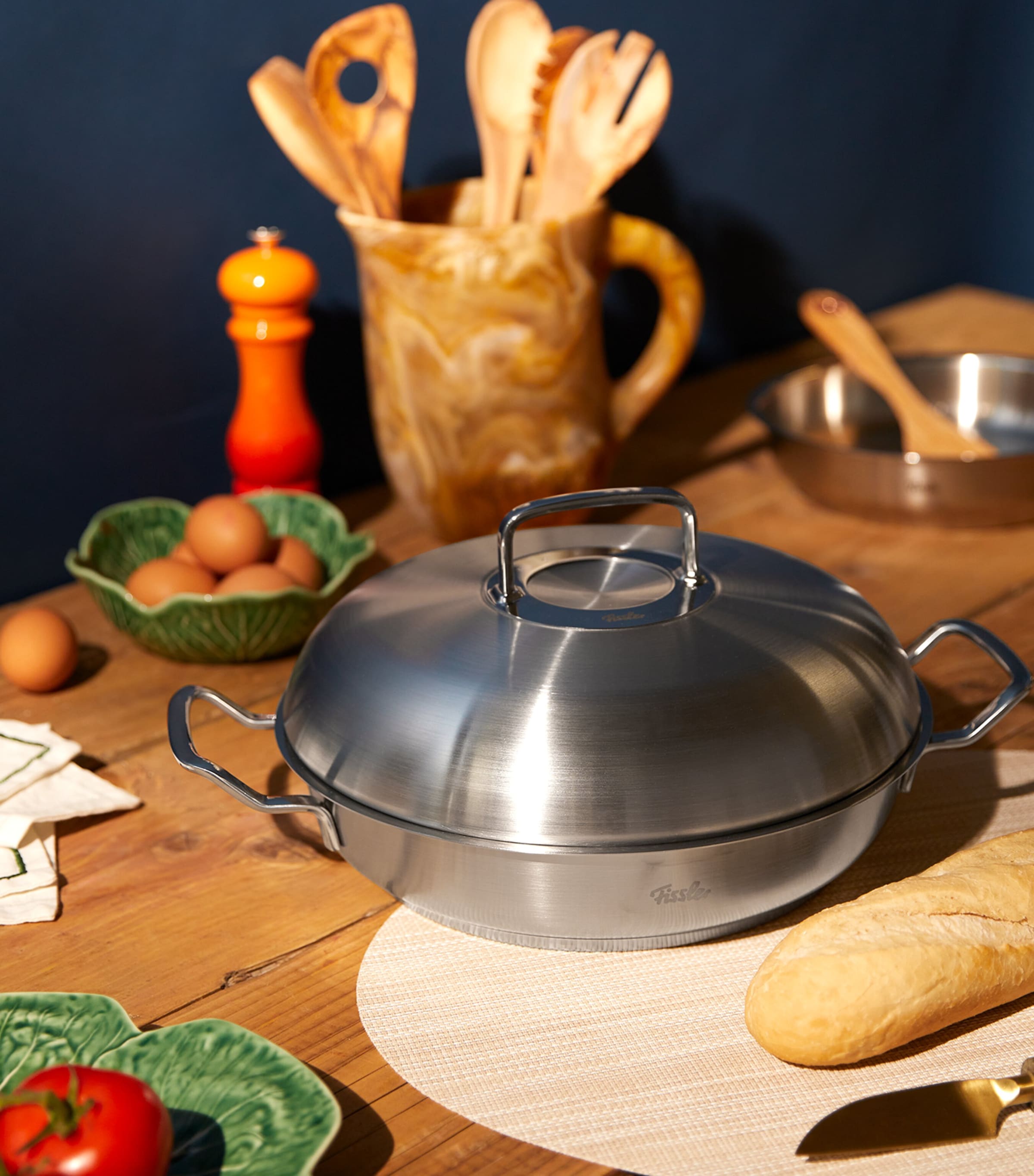 Original-Profi Serving Pan with High-Dome Lid (28cm) STAINLESS STEEL Image 2