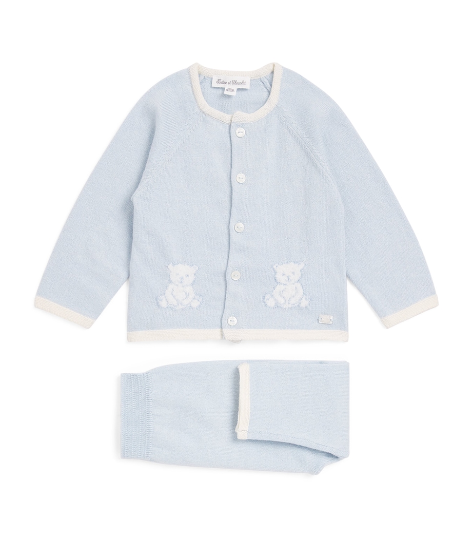 Tartine et Chocolat Cotton-Cashmere Cardigan and Leggings Set (1-24 Months) Image 1