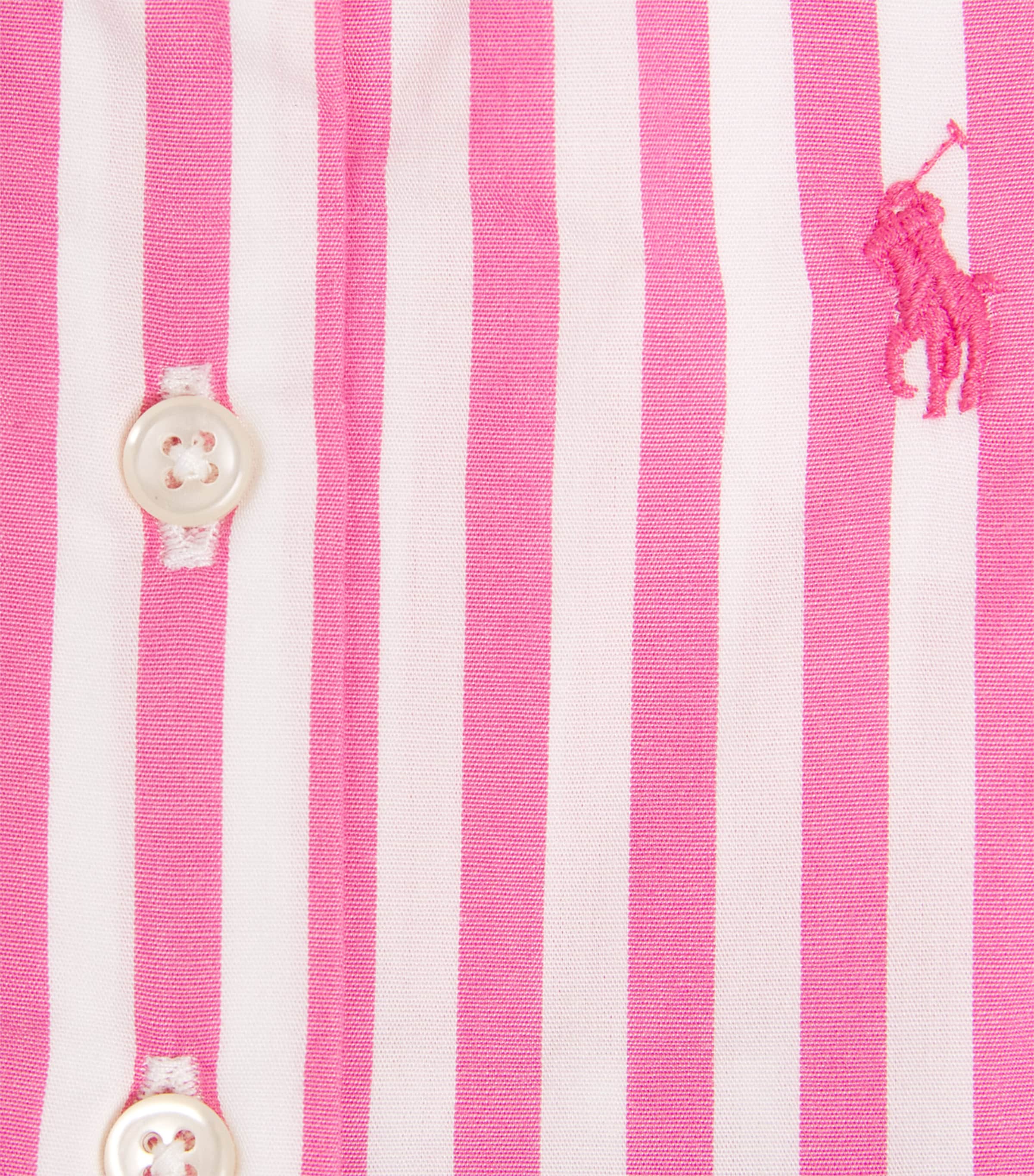 Cotton Poplin Stripe Shirt Dress (3-24 Months) MULTI Image 4