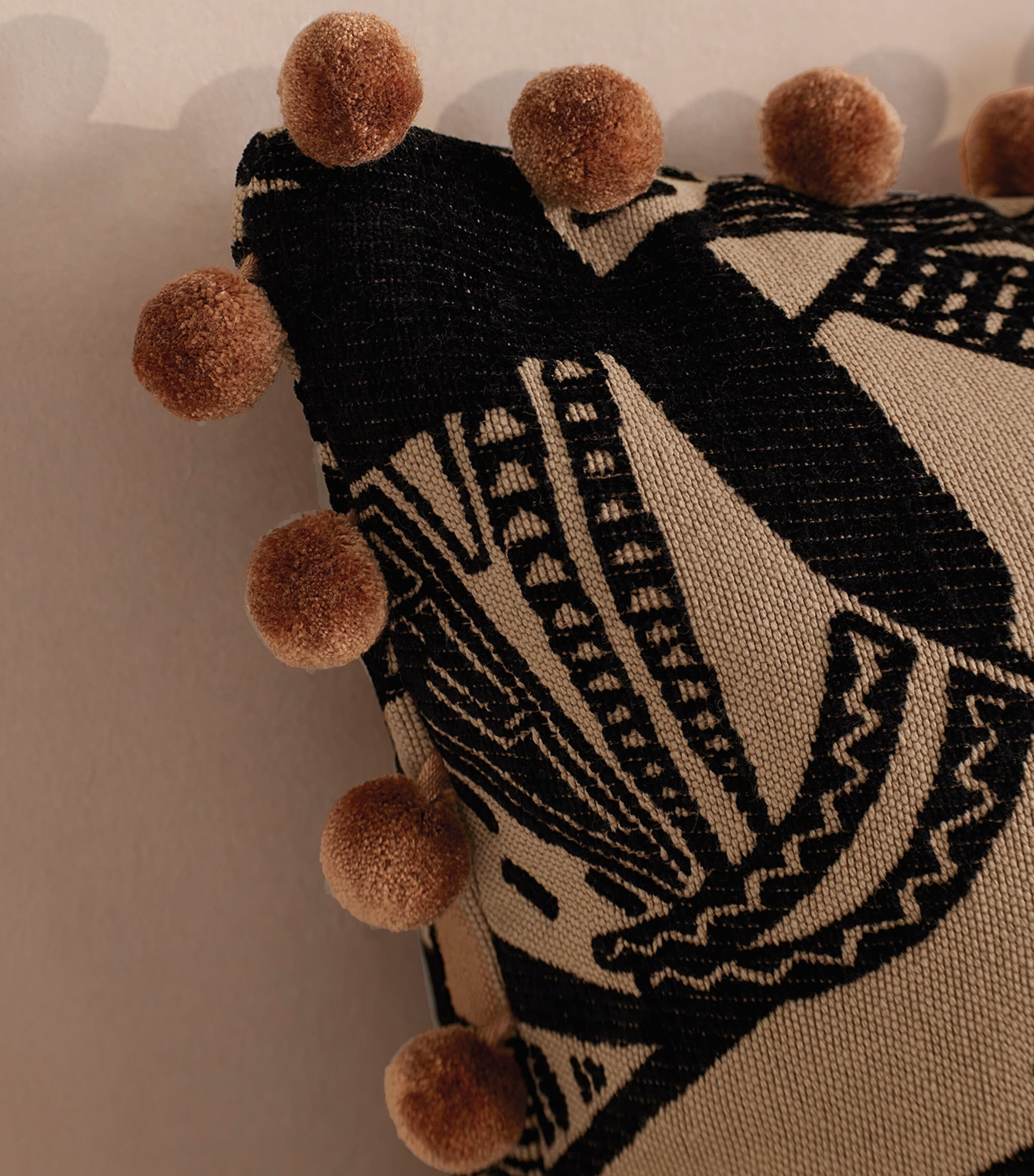 Soho Home Jacquard Daxton Cushion (50cm x 50cm) Neutral Image 4