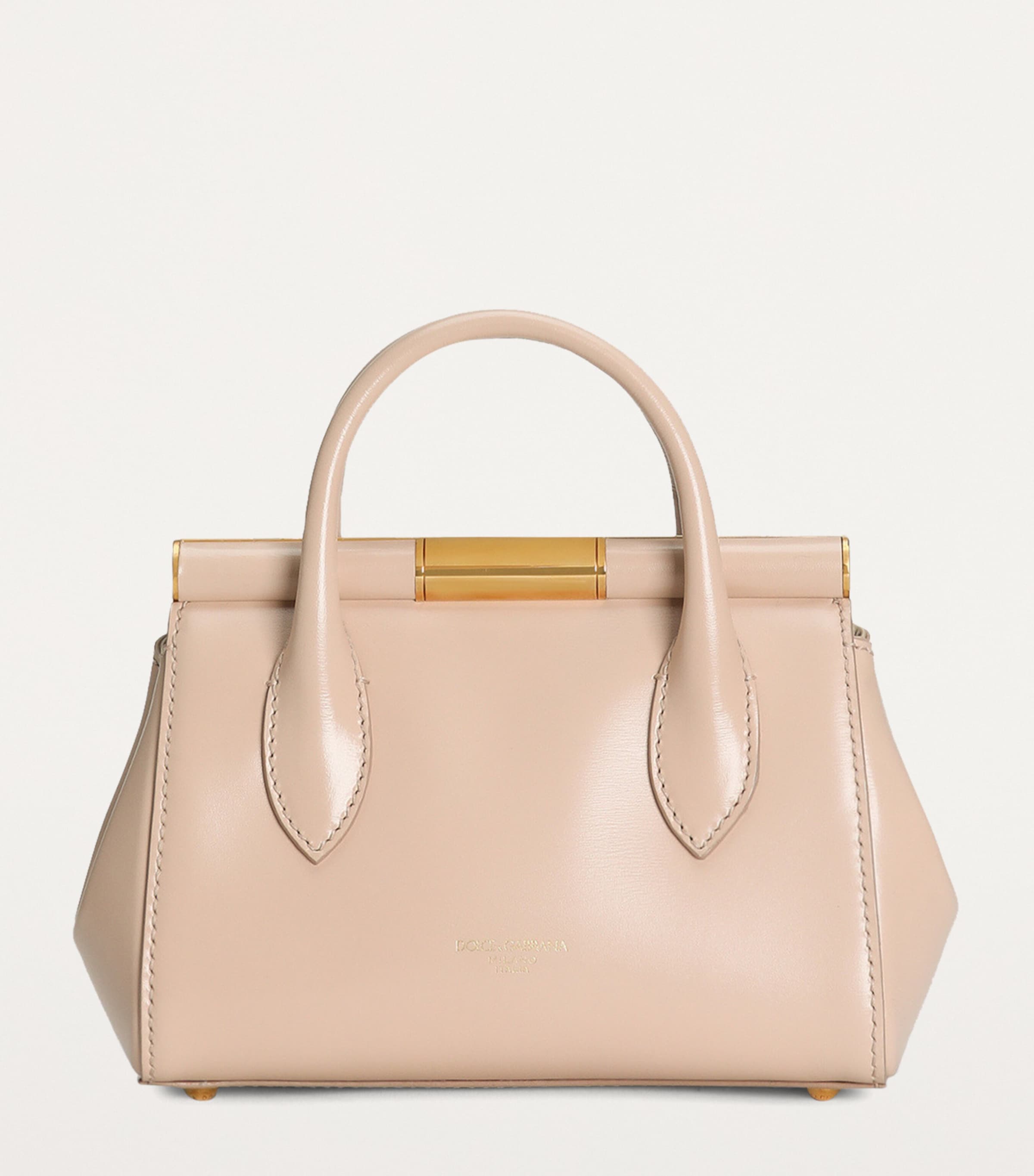 Leather Top-Handle Bag 80095-NUDE 1 Image 3