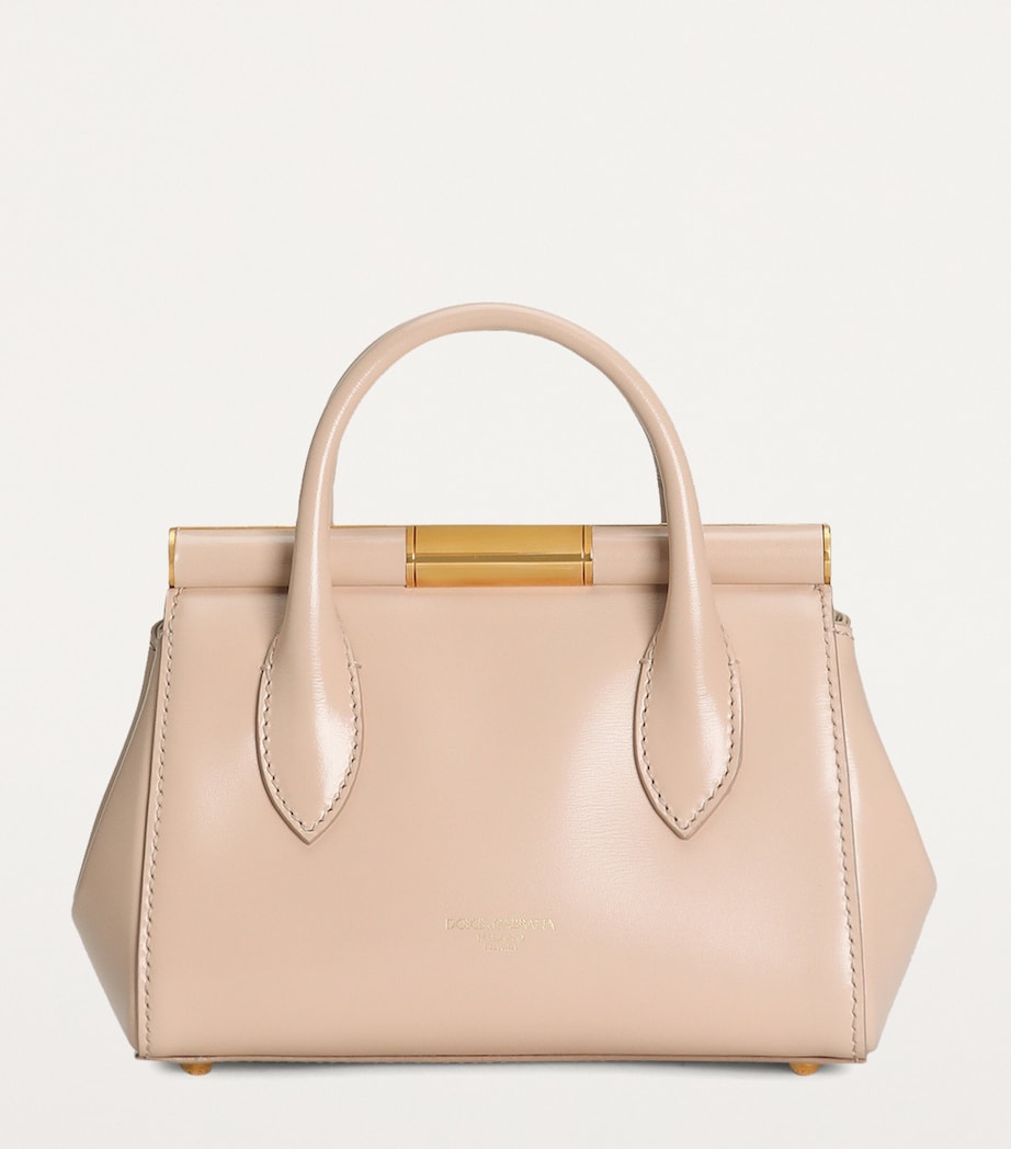 Leather Top-Handle Bag 80095-NUDE 1 Image 3