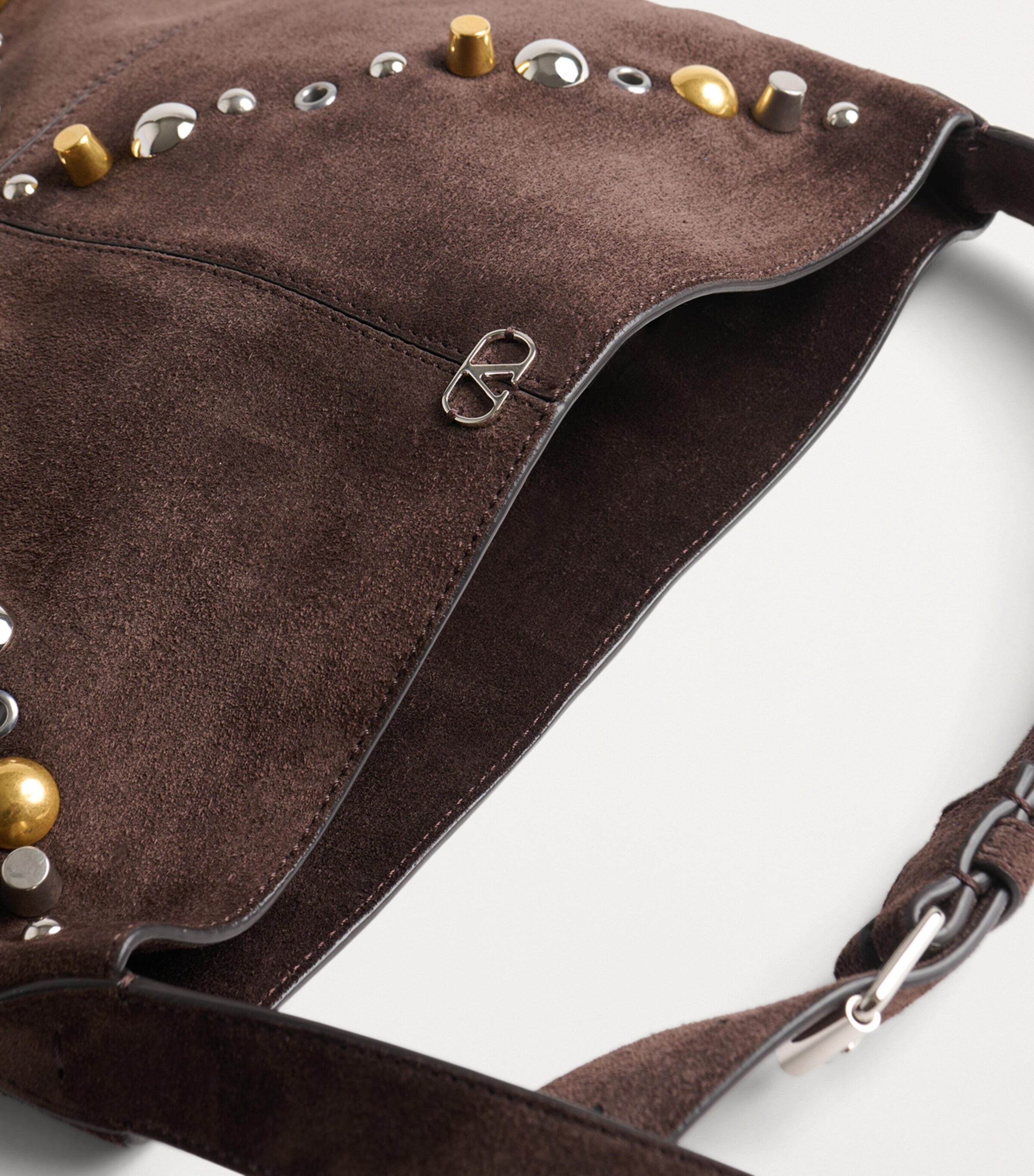 Valentino Garavani Suede Nellcote Cross-Body Bag | Harrods US