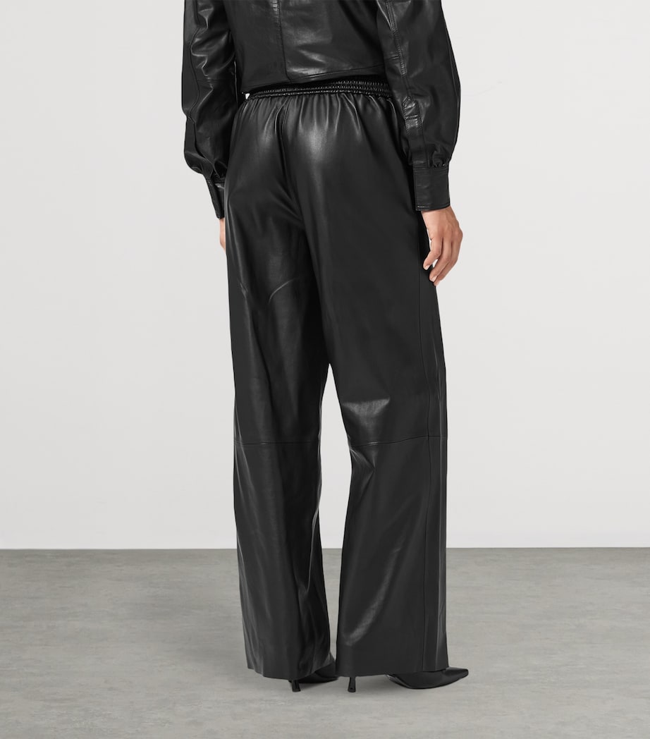 Leather Ash Lea Trousers BLACK Image 5
