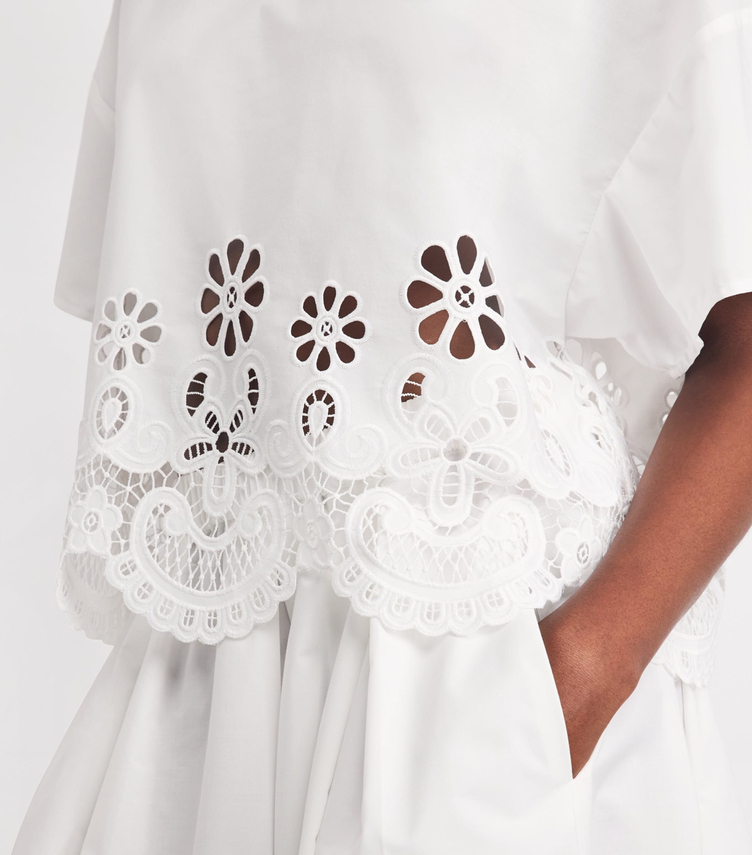 Stylein Womens Eyelet Jassira Blouse White Image 3