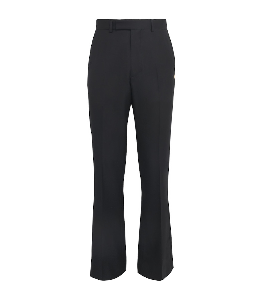 Flared Tailored Trousers BLACK Image 1