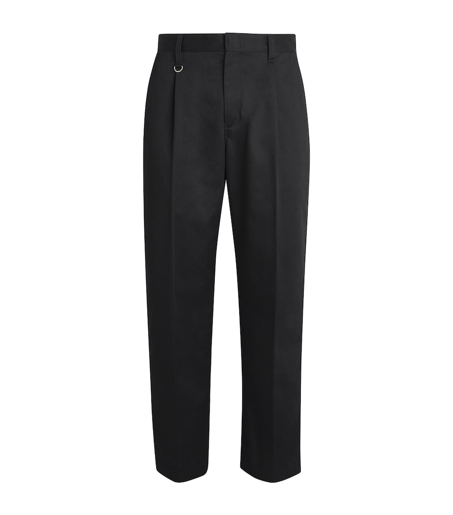 Yohji Yamamoto Mens x Neighborhood Pleated Tuck Work Trousers Black Image 1