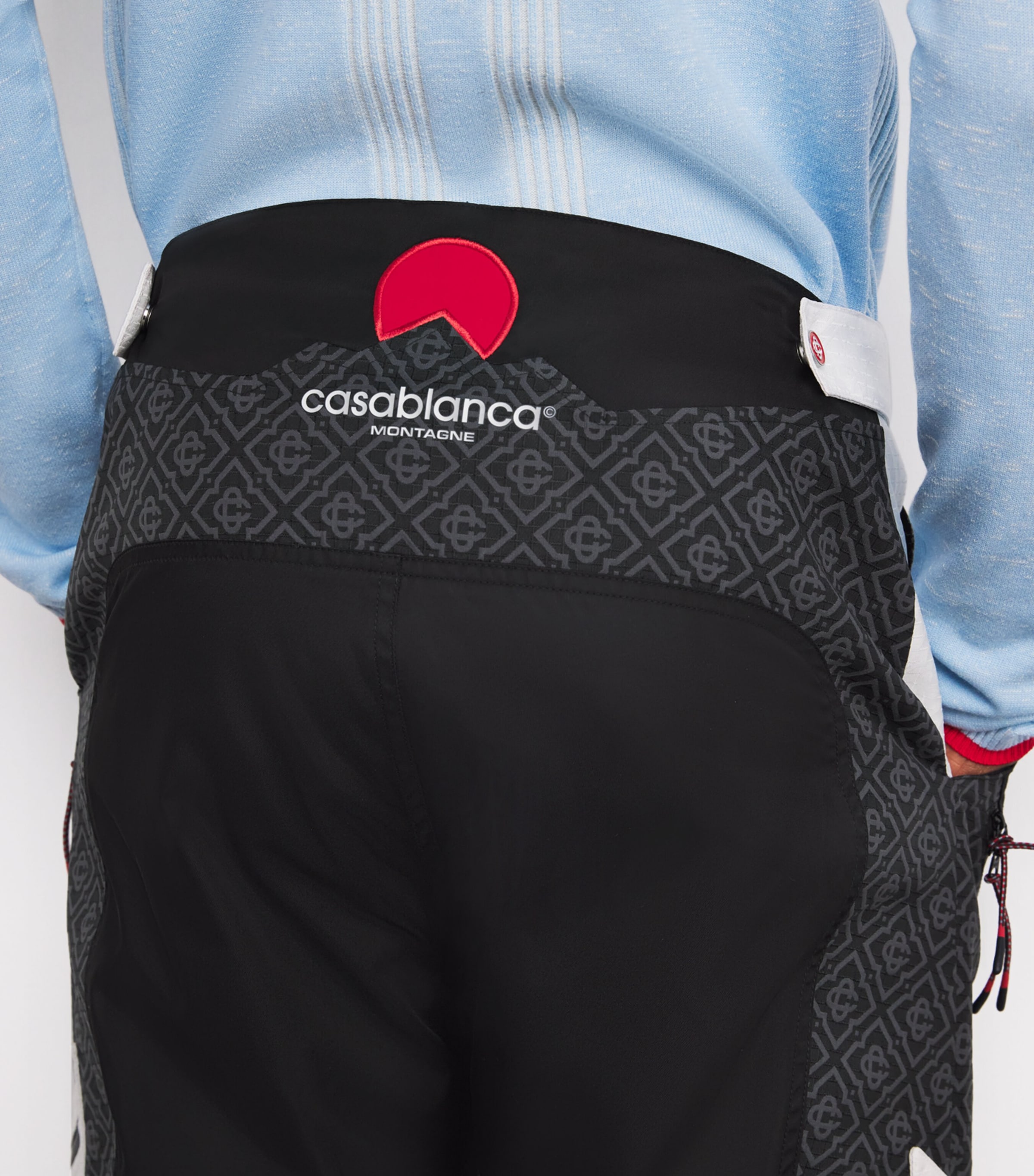 Ripstop Down Cargo Ski Trousers BLACK MONOGRAM Image 6