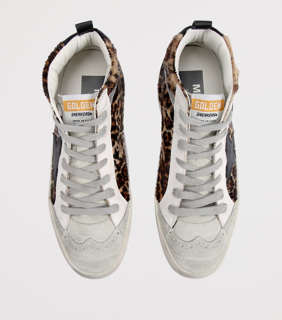 Calf Hair Mid Star Sneakers DK.BRN COM Image 4
