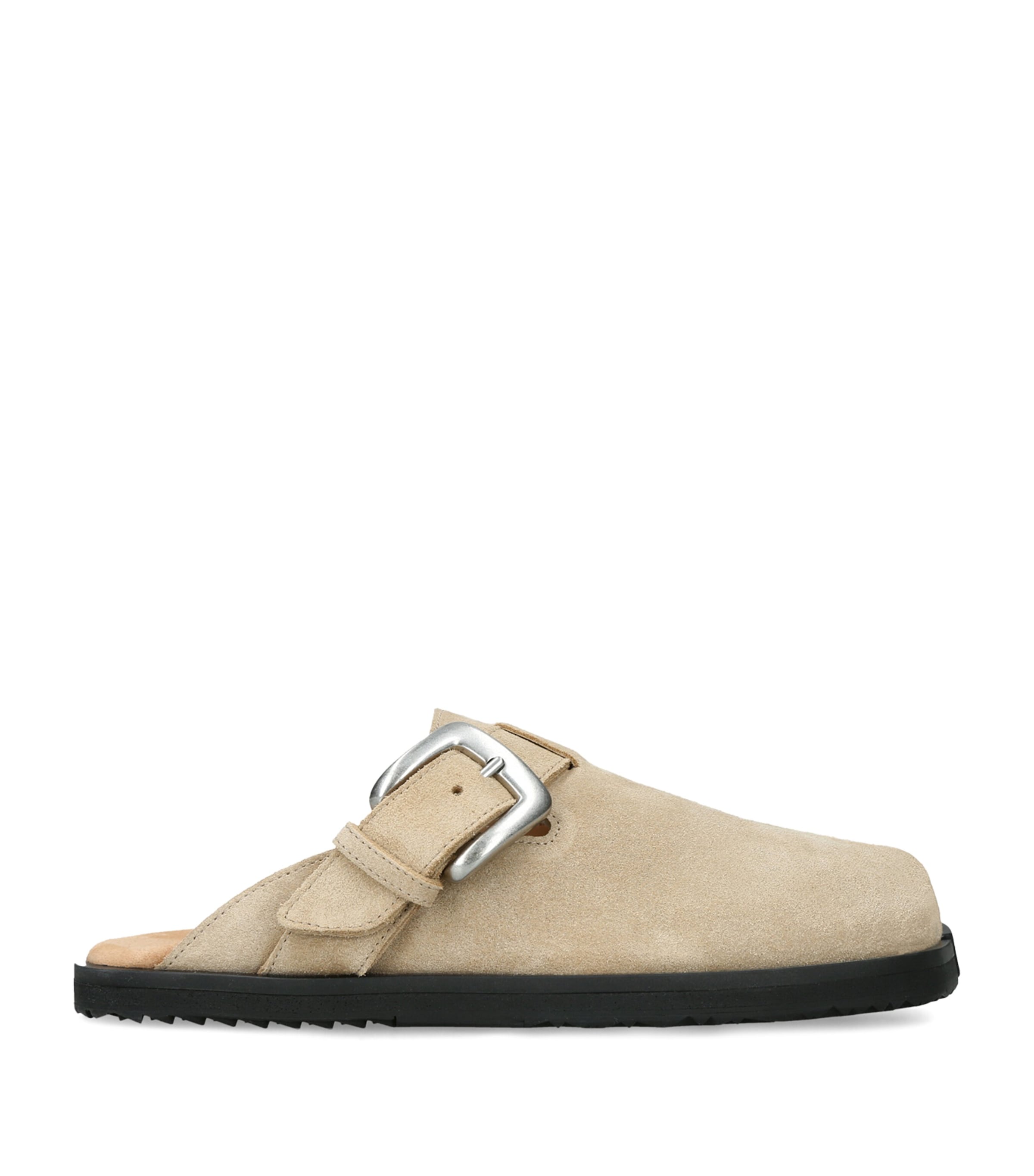 Maison Margiela Suede Tabi Daily Mules Khaki