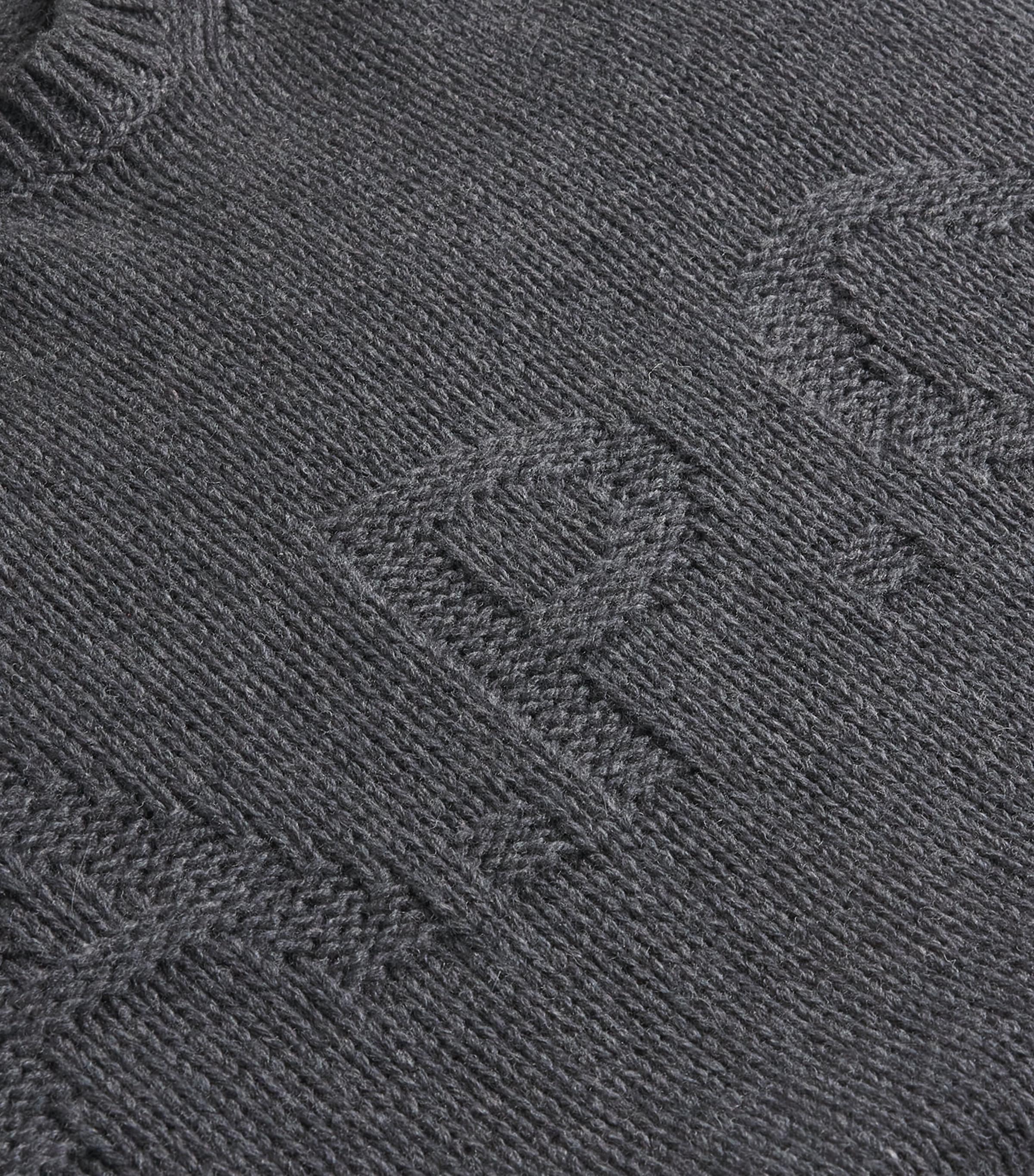 A.P.C. Mens Wool Logo George Sweater Plc Hathrd Anthract Image 6
