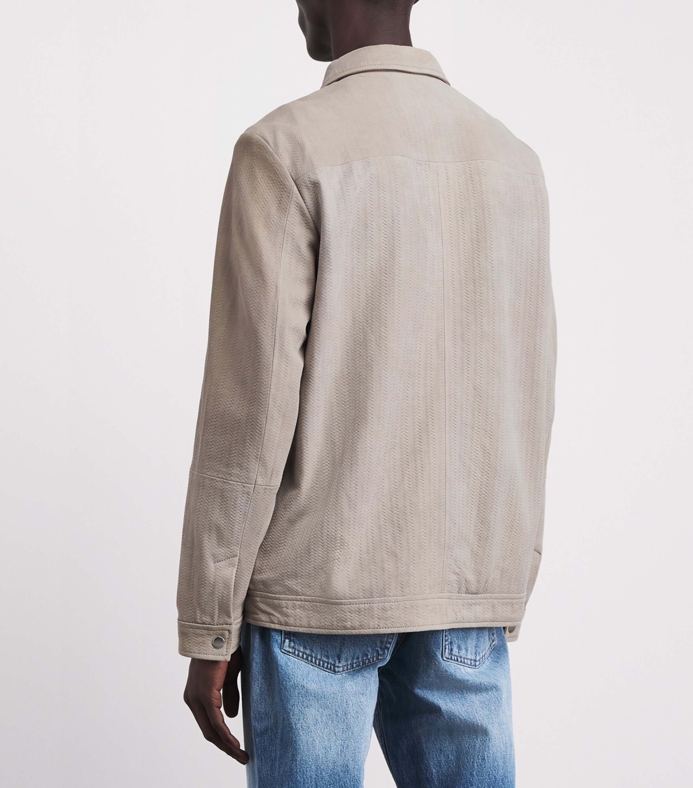 Suede Bomber Jacket SANDSTONE Image 5