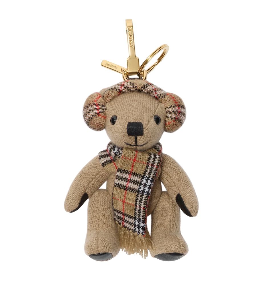 Wool-Cashmere Thomas Bear Keyring SAND Image 1