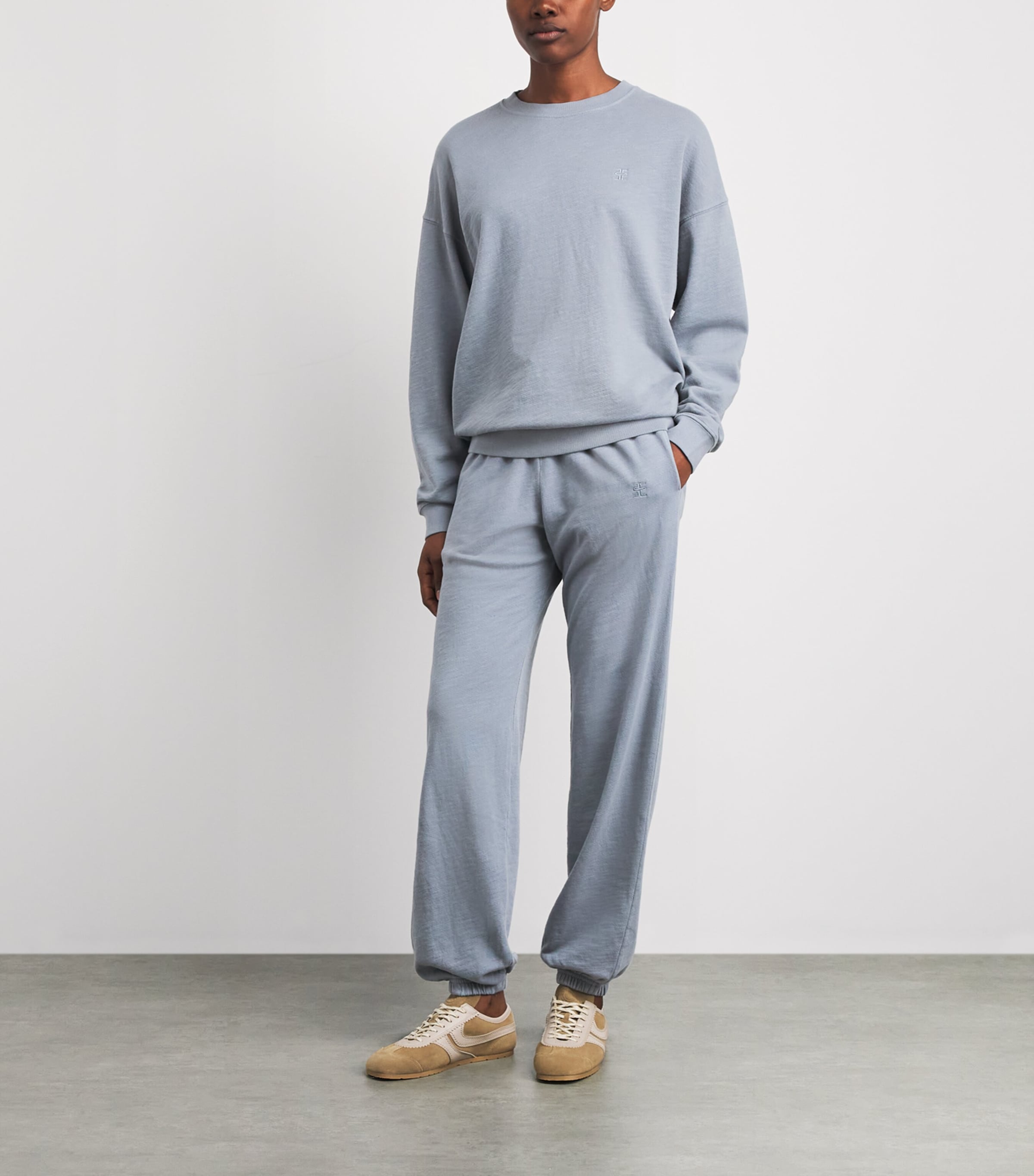 ÉTERNE Womens Tapered Sweatpants Slate Image 2