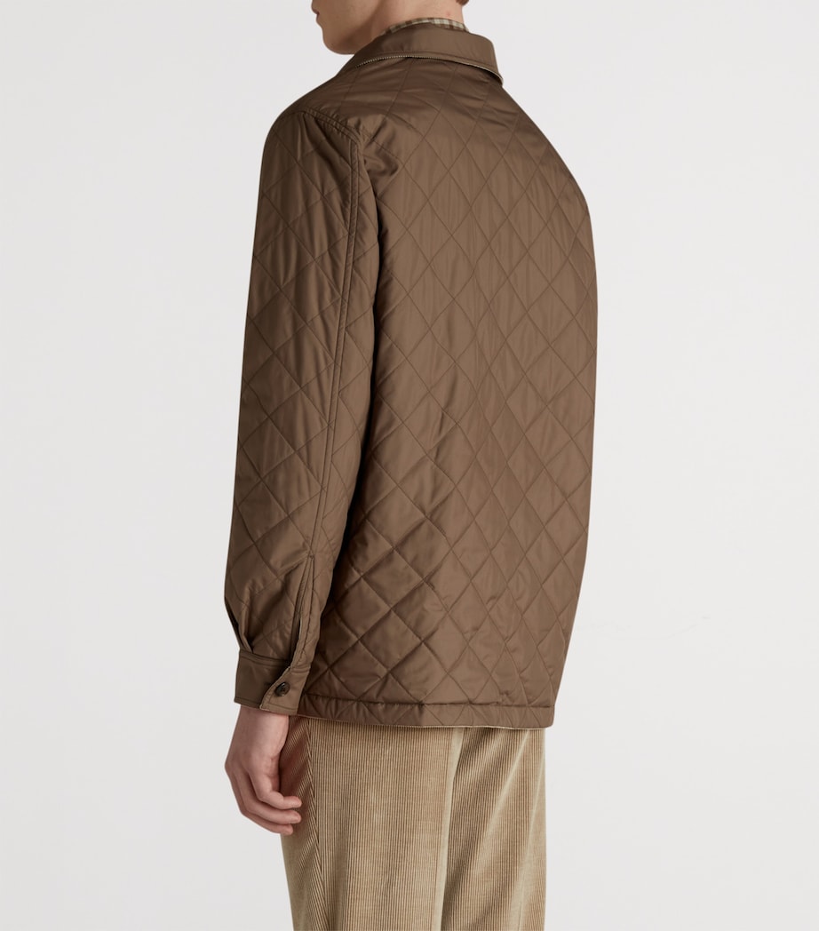 Cotton-Cashmere Corduroy Reversible Overshirt 286SHADED BEIGE Image 5