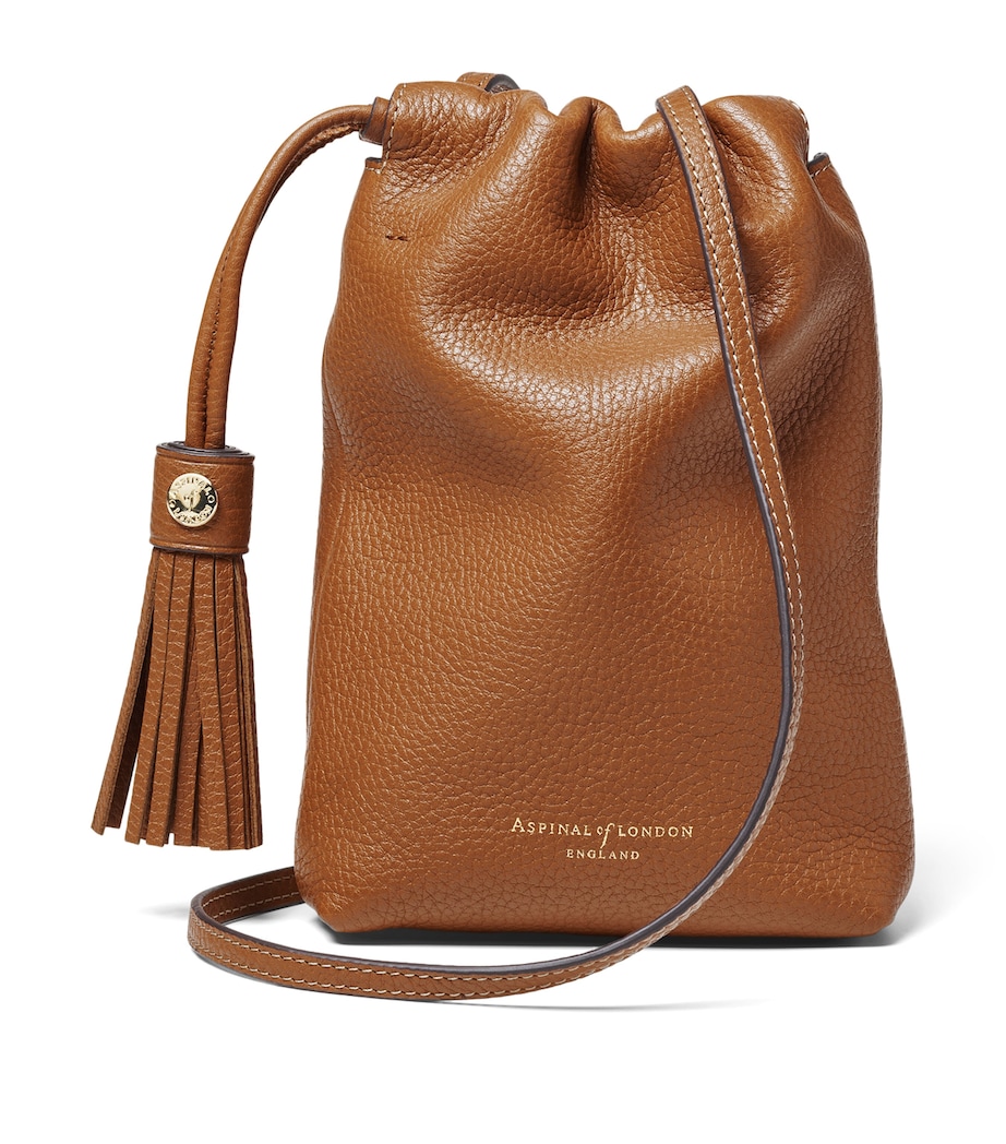 Leather Hudson Cross-Body Bag TAN Image 1