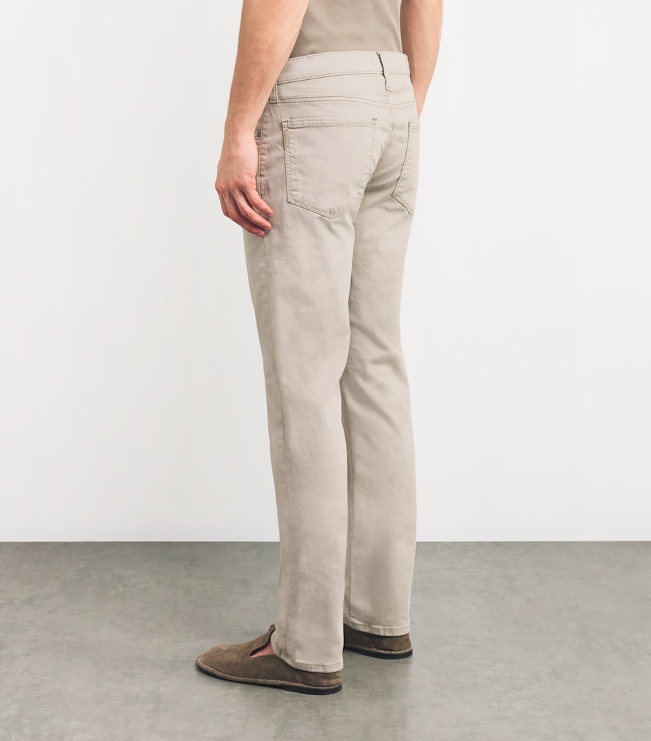 Cotton Federal Straight Trousers CLEAN KHAKI Image 4