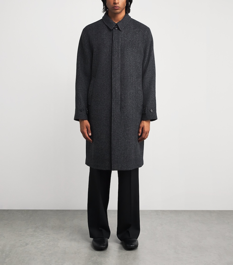 Wool-Blend Herringbone Coat 066 HCH CHARCOAL Image 3