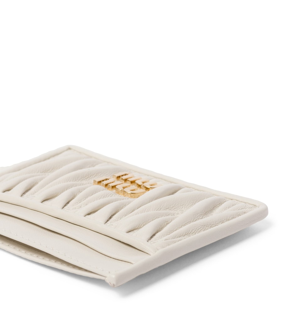 Nappa Leather Matelassé Card Holder F0009 Image 3