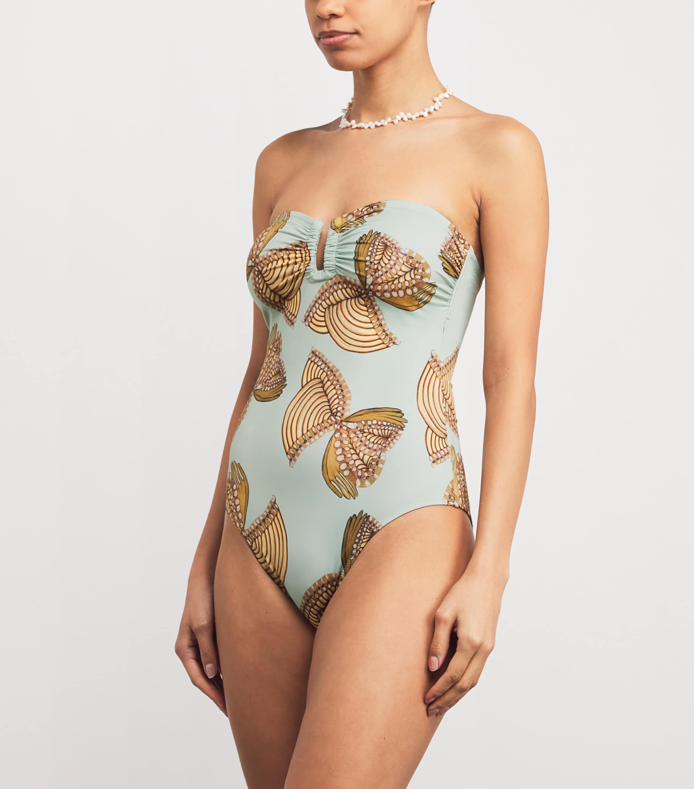 Monterey Strapless Swimsuit WATER BLOSSOMS Image 2