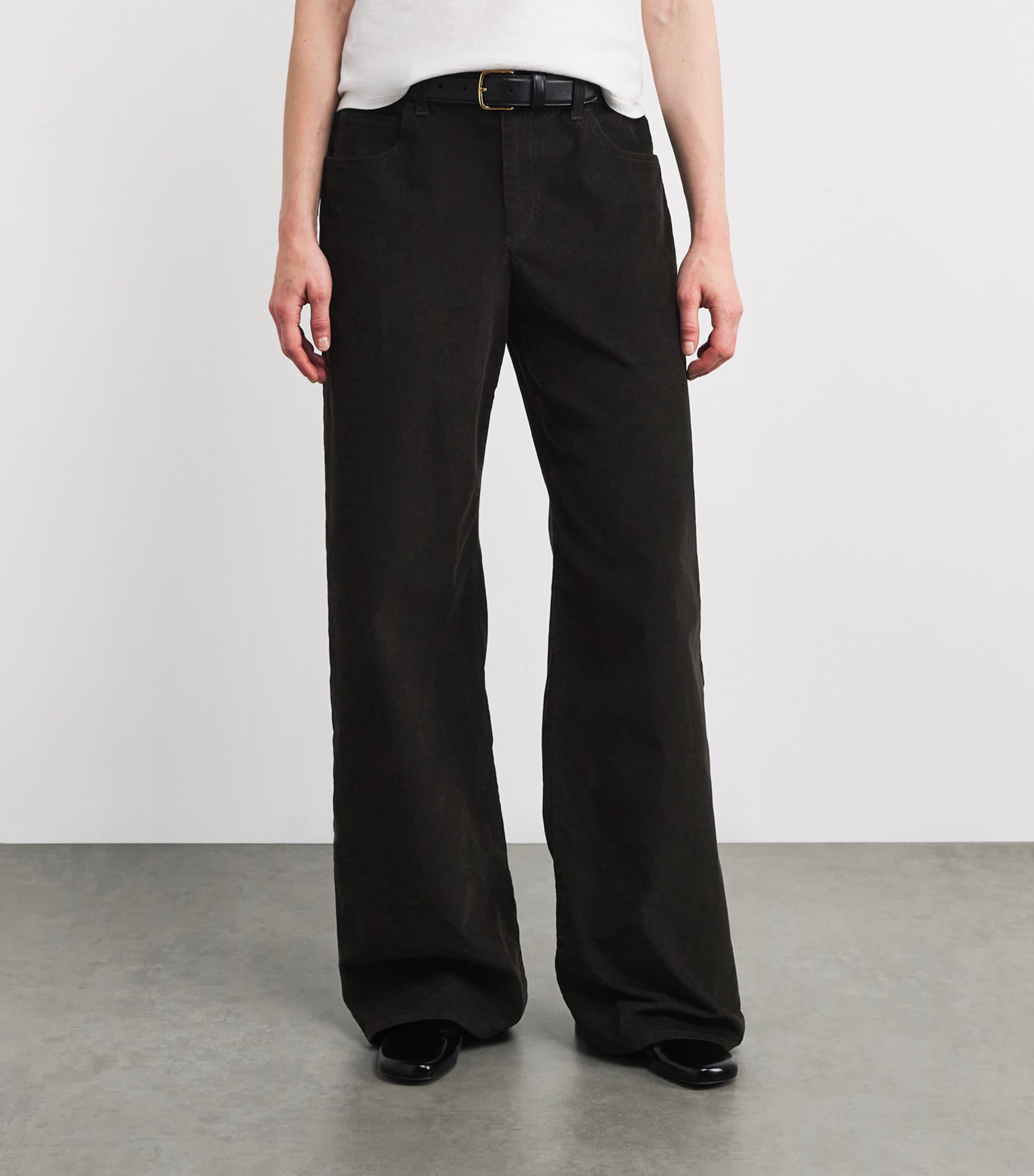 THE ROW straight slacks The Row Sharka Trousers | Brown | FARFETCH UK