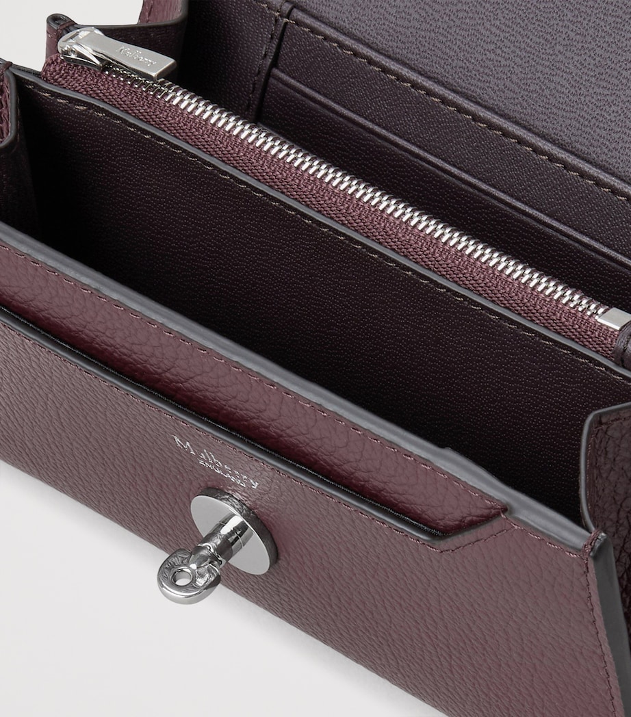 Medium Leather Darley Wallet BLACK CHERRY Image 3