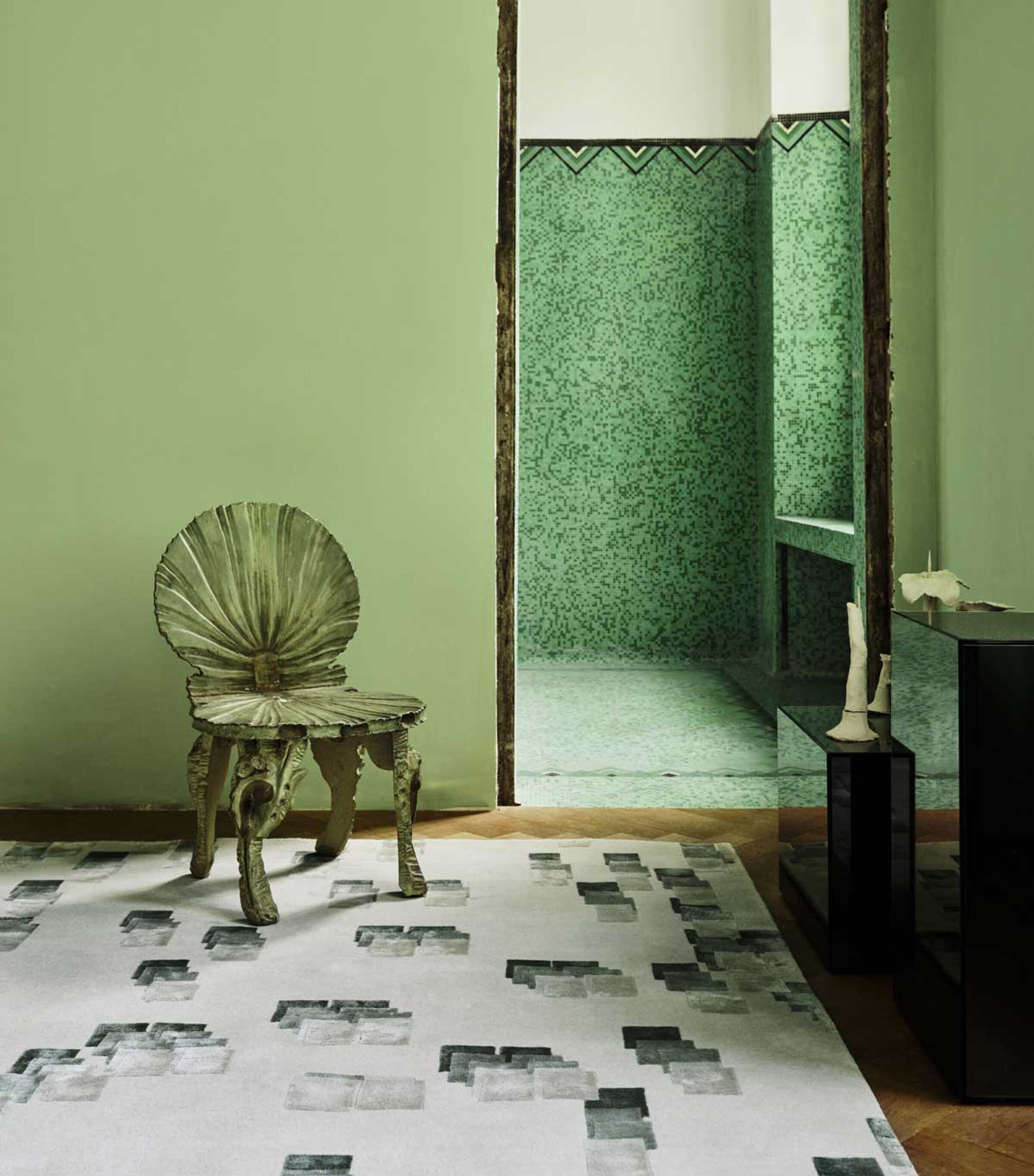 x Kelly Wearstler Runa Pistachio Rug (2.44m x 3.05m) GREEN Image 4