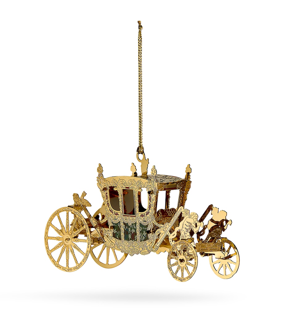 Royal Carriage Ornament GOLD Image 1