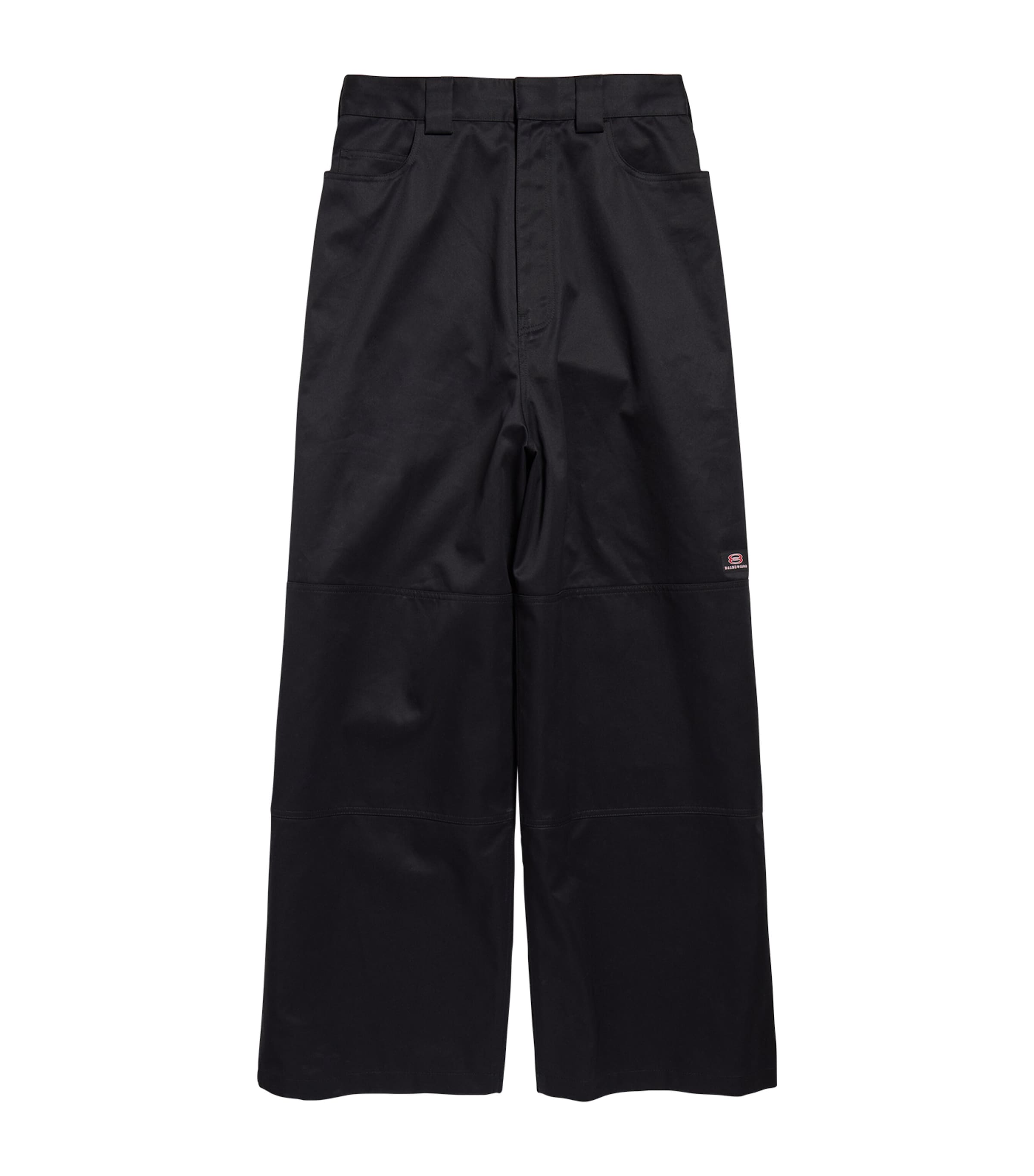 Balenciaga Cotton Unity Sports Icon Trousers In Black