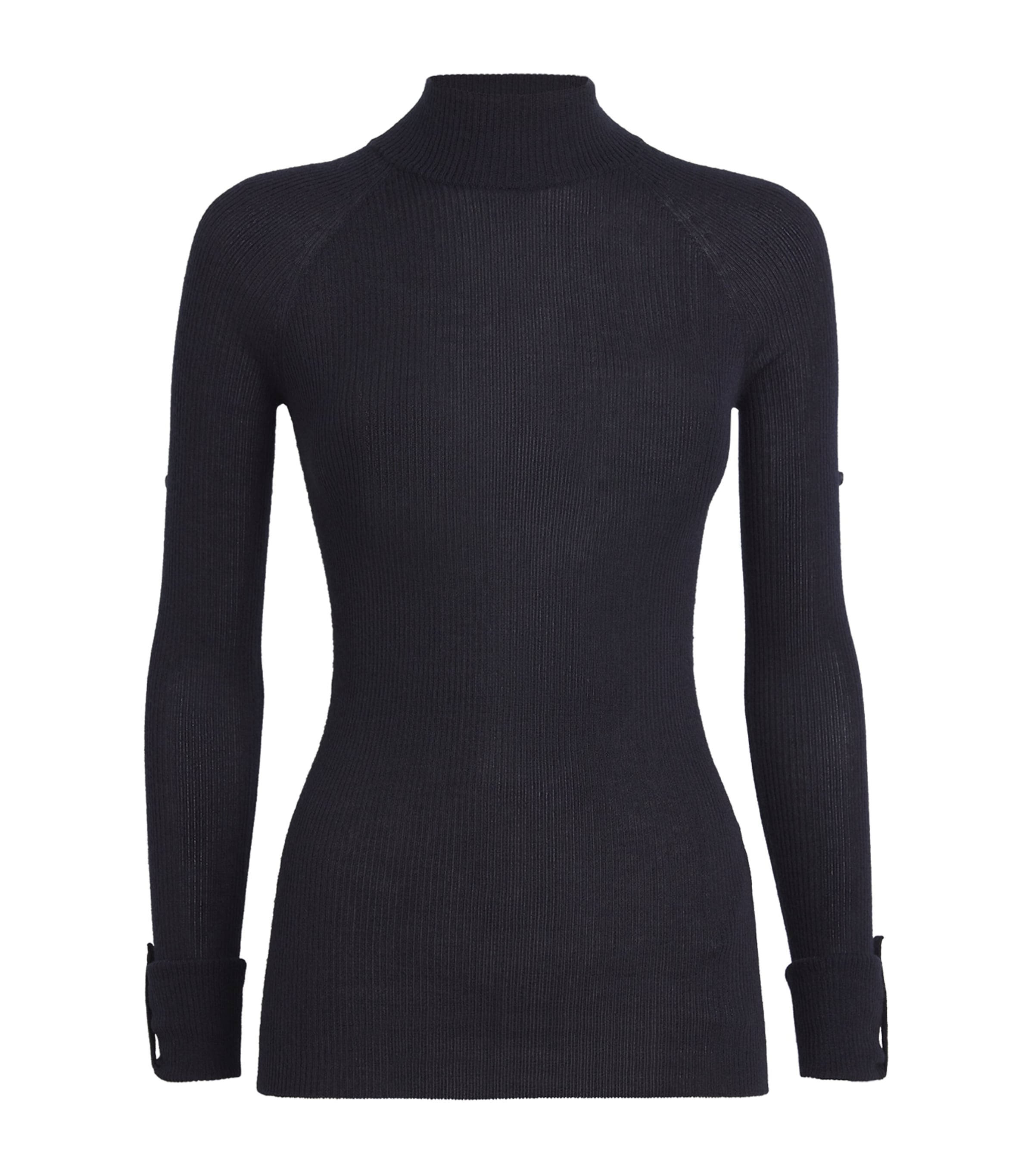 Sa Su Phi Cashmere-silk Rollneck Sweater In Navy