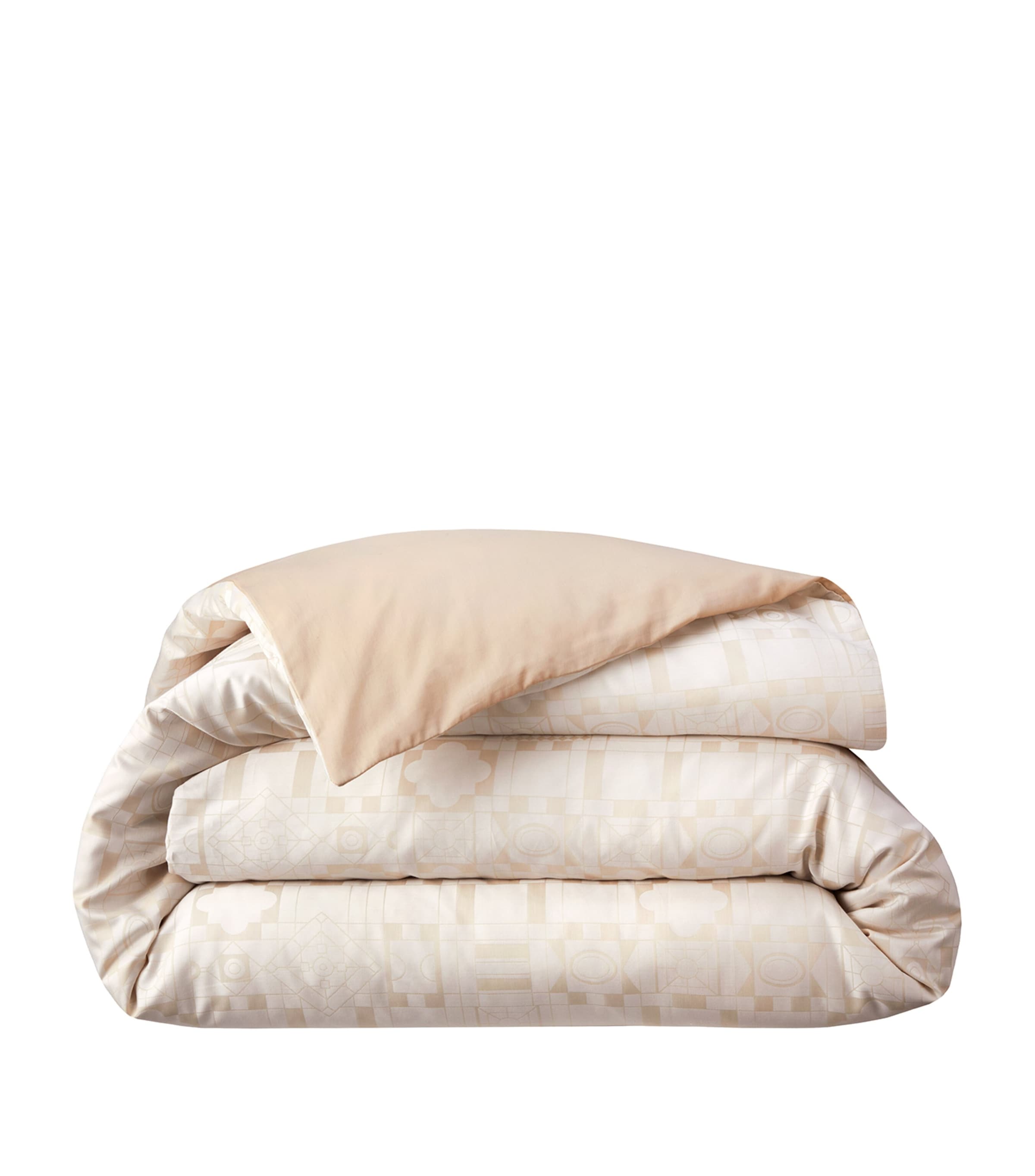 Yves Delorme Allure Double Duvet Cover In Beige