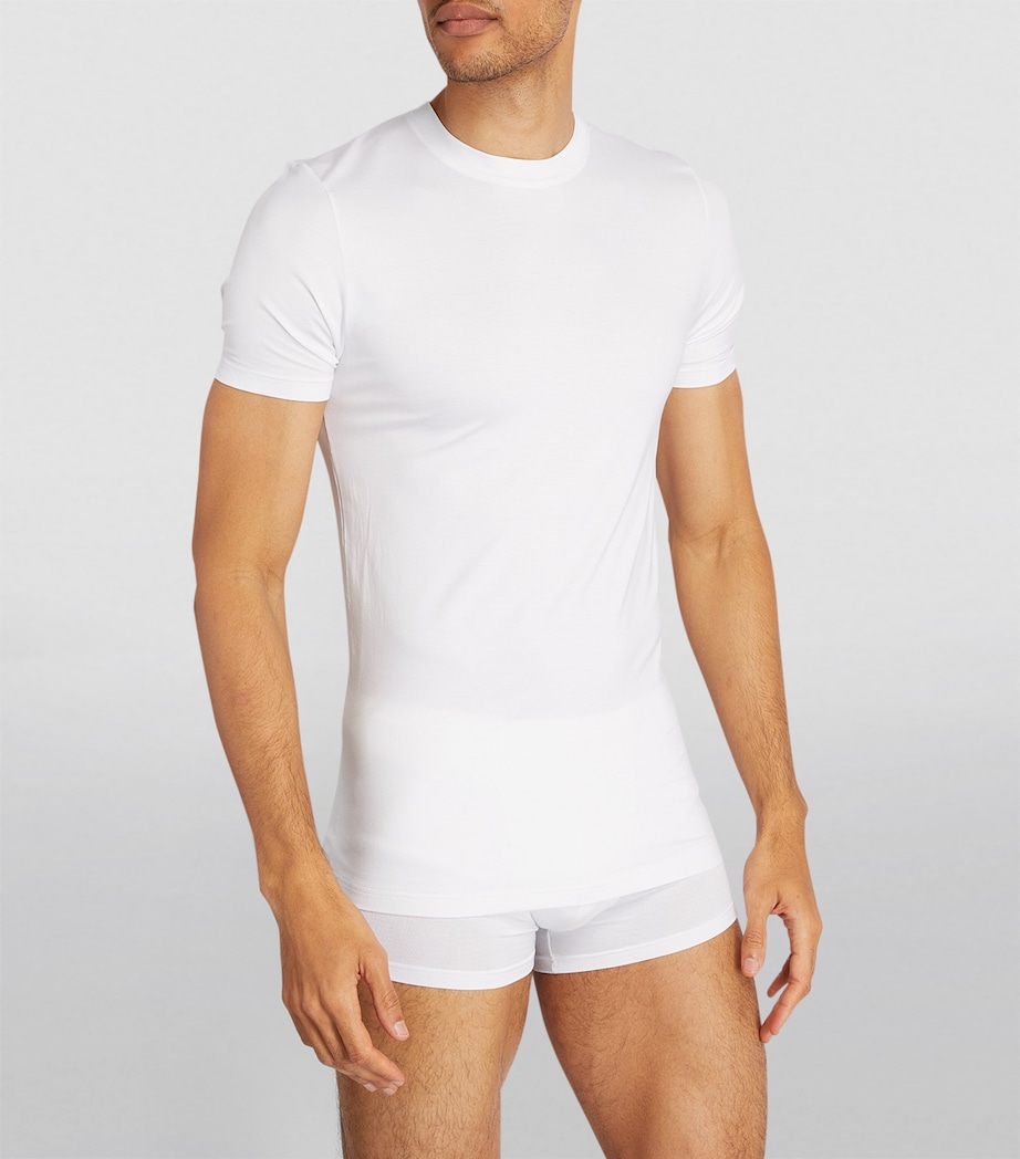Stretch-Modal Pureness T-Shirt 01 WHITE Image 3
