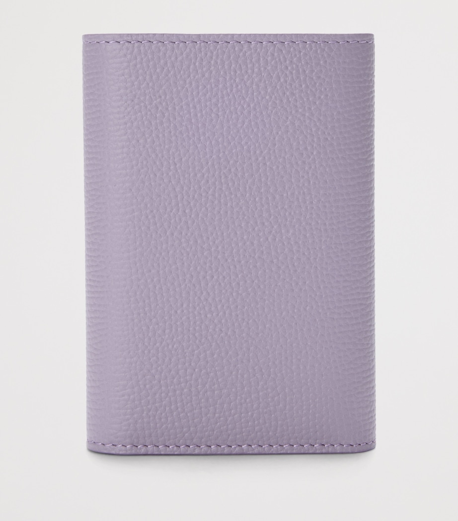 Small Leather Anagram Wallet DIRTY MAUVE Image 2