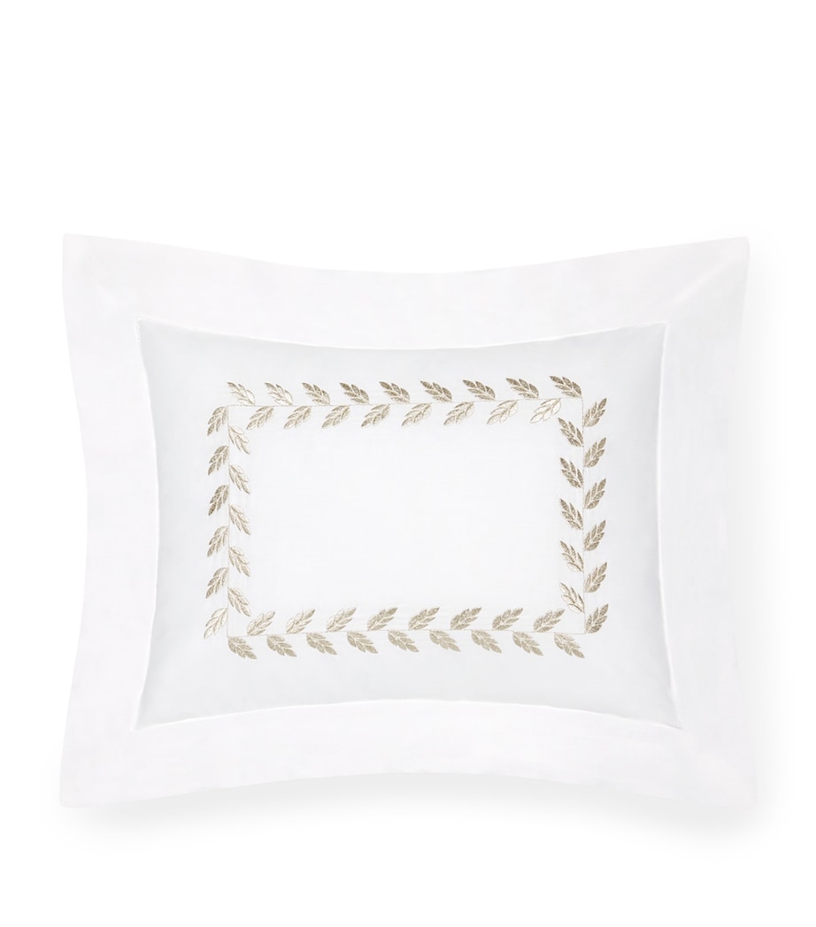 Federico Bolster Sham (13cm x 41cm) WHT/ANTIQUE SVR Image 1