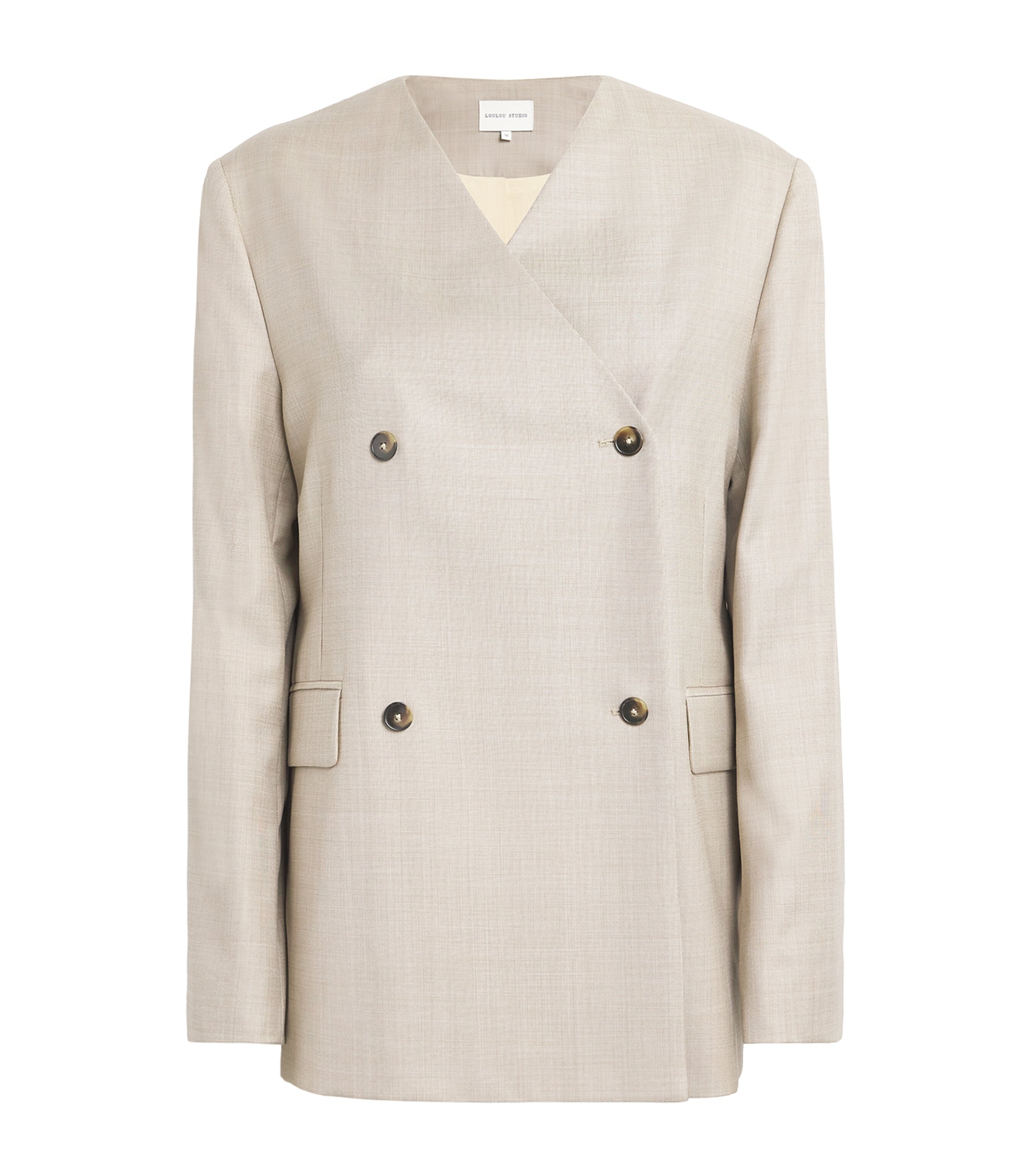 LOULOU STUDIO VIRGIN WOOL ALTAIR BLAZER